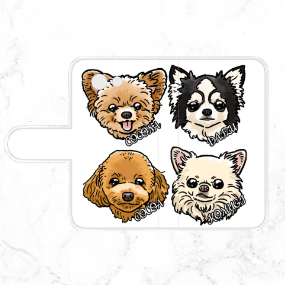 フルオーダーデザインサンプル⑤　似顔絵タッチ