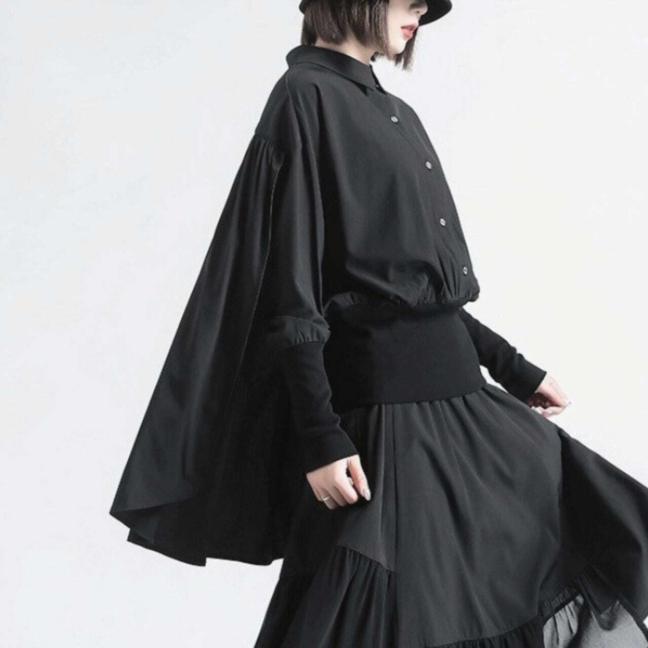 Back drape style shirt C0783