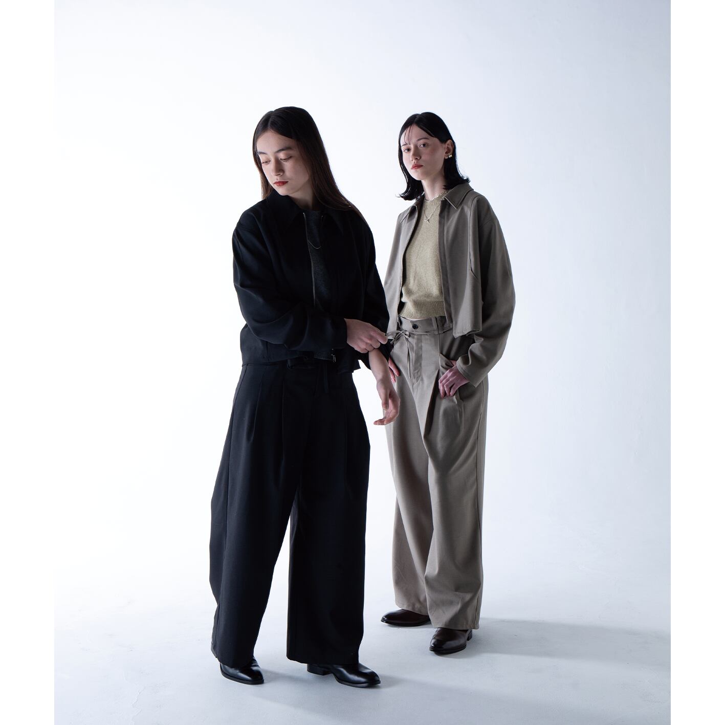 model:157cm / Mサイズ着用 | 170cm / Mサイズ着用