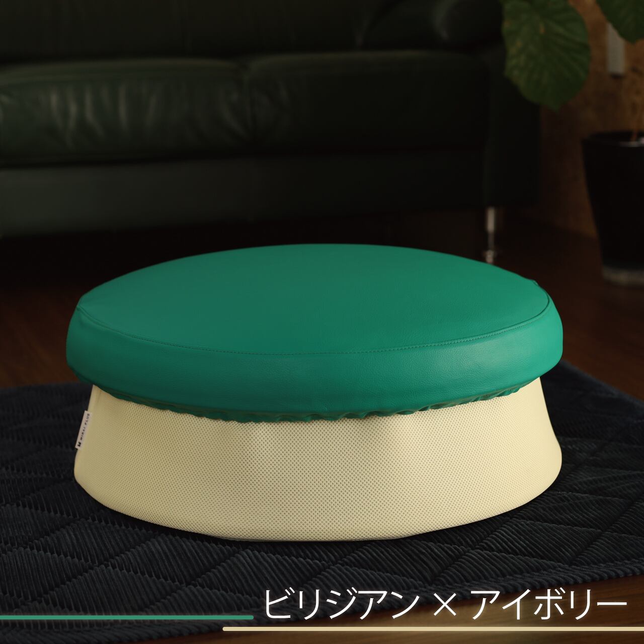 ビリジアン×アイボリー