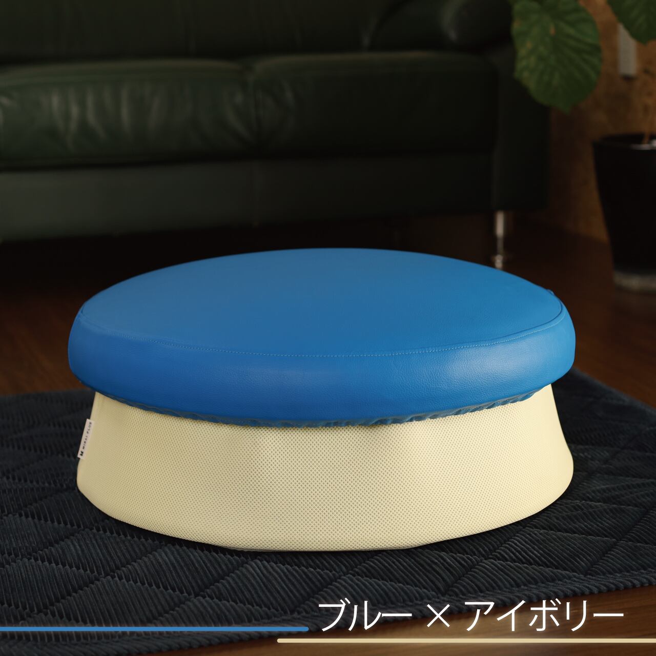 ブルー×アイボリー