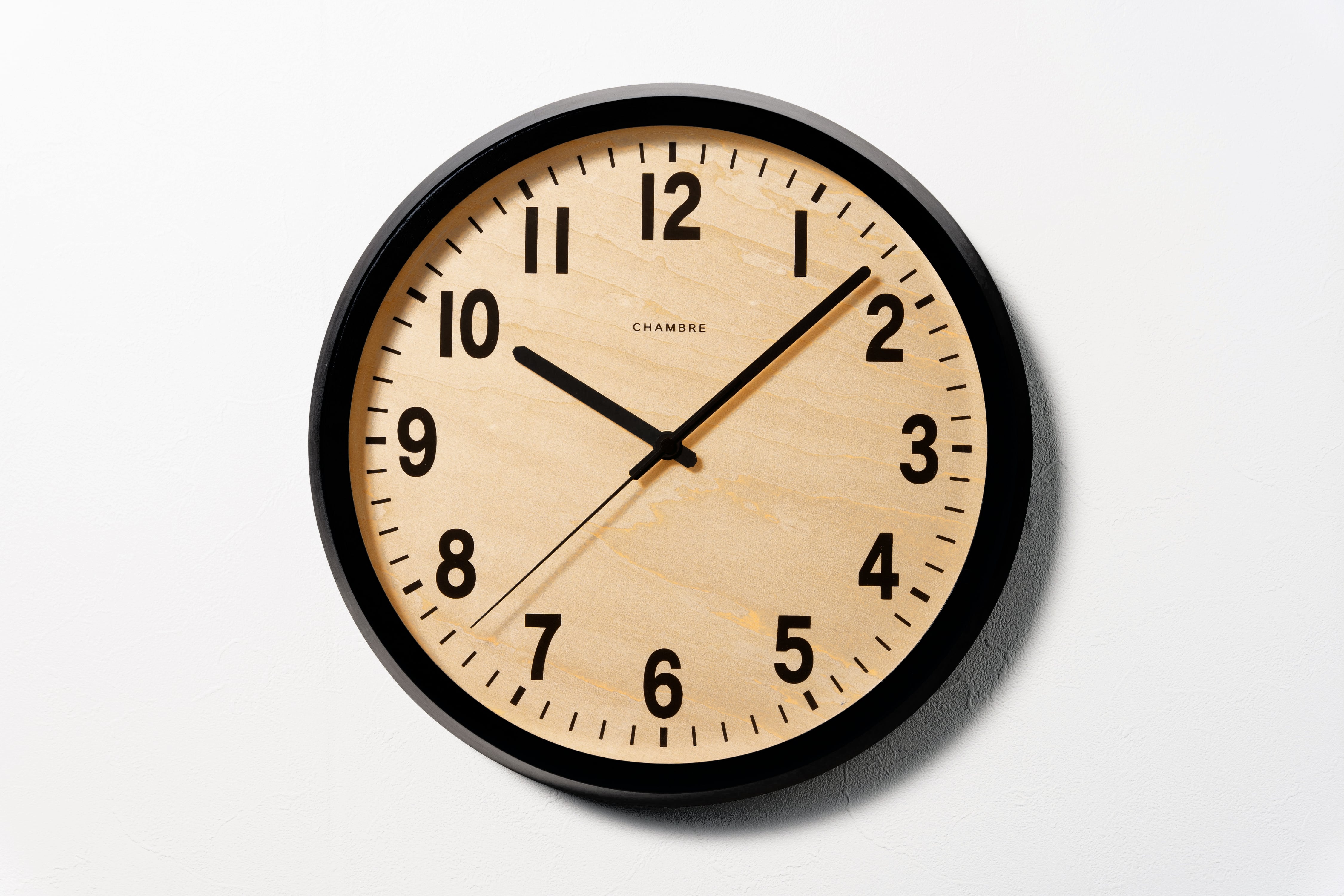 電波時計 PUBLIC CLOCK NATURAL | シャンブル【CHAMBRE】byインターゼロ