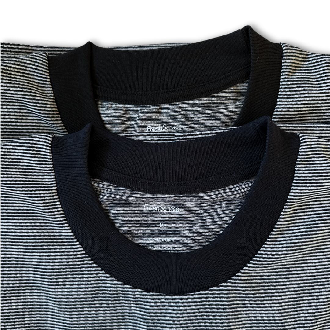 上：WHITE×BLACK、下：WHITE×NAVY