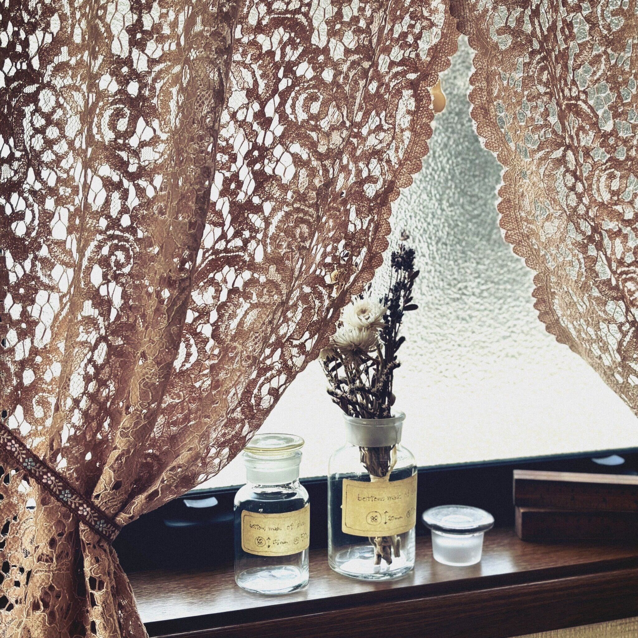 作品例　カフェカーテン