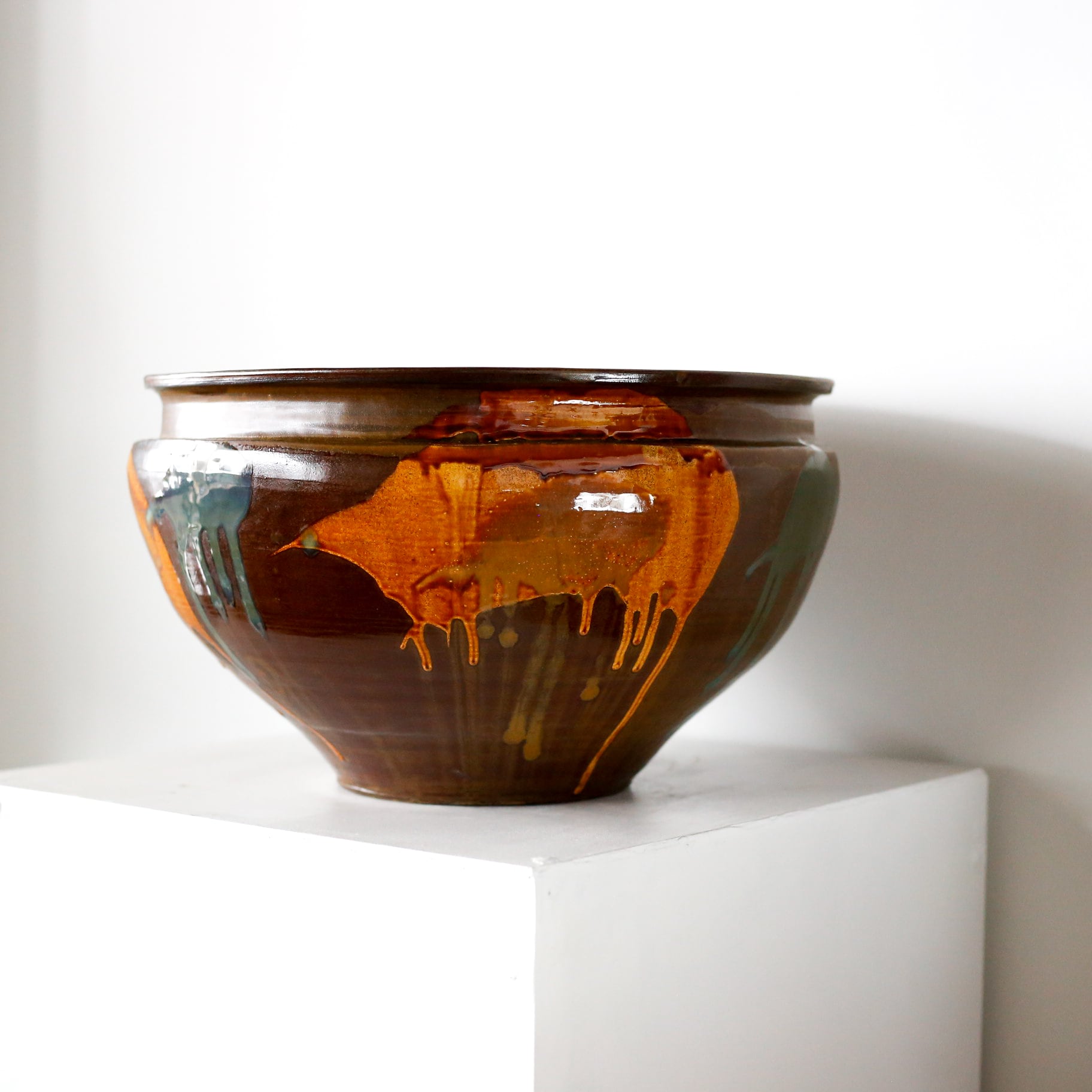 小鹿田焼 - 尺三寸 睡蓮鉢 / 打ち掛け (made in Japan) | Et cetera