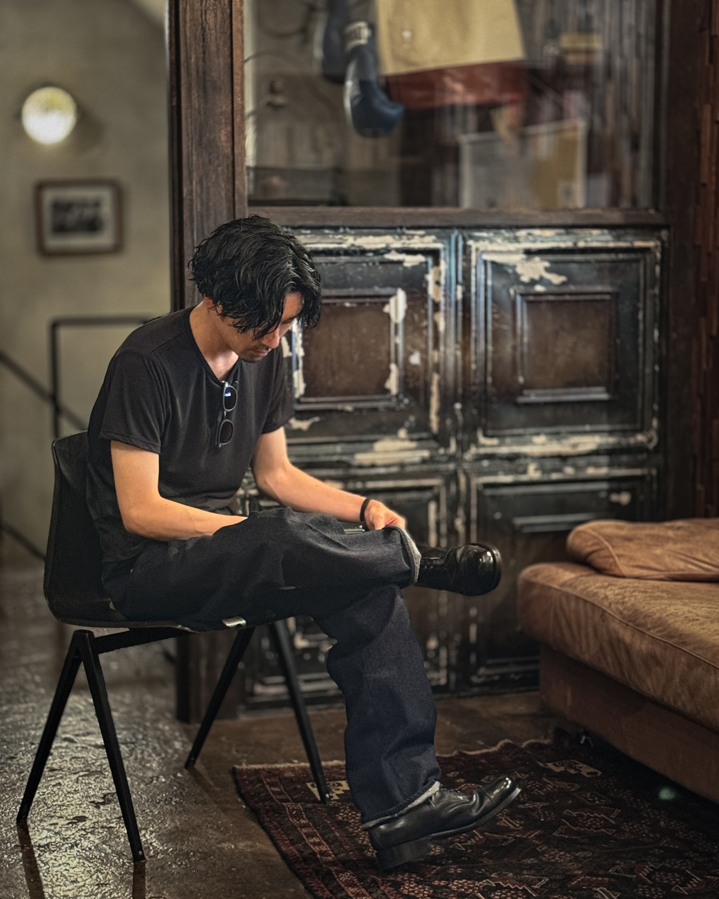 177cm 60kg Lサイズ着用