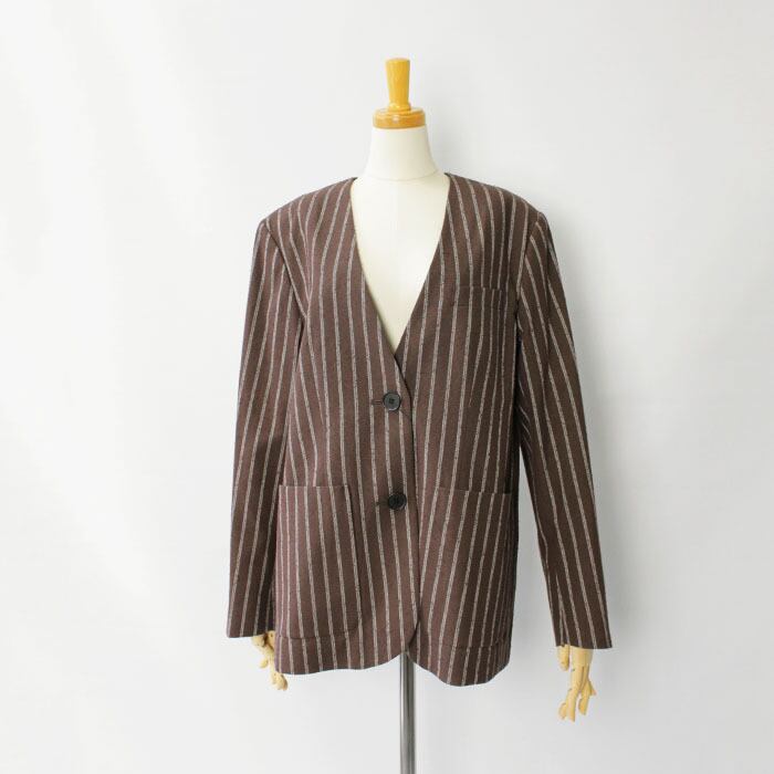 極美品！ザシンゾーンNOSTALGIC STRIPED JACKET SALE] SHINZONE シンゾーン NOSTALGIC STRIPED JACKET 25MMSJK01