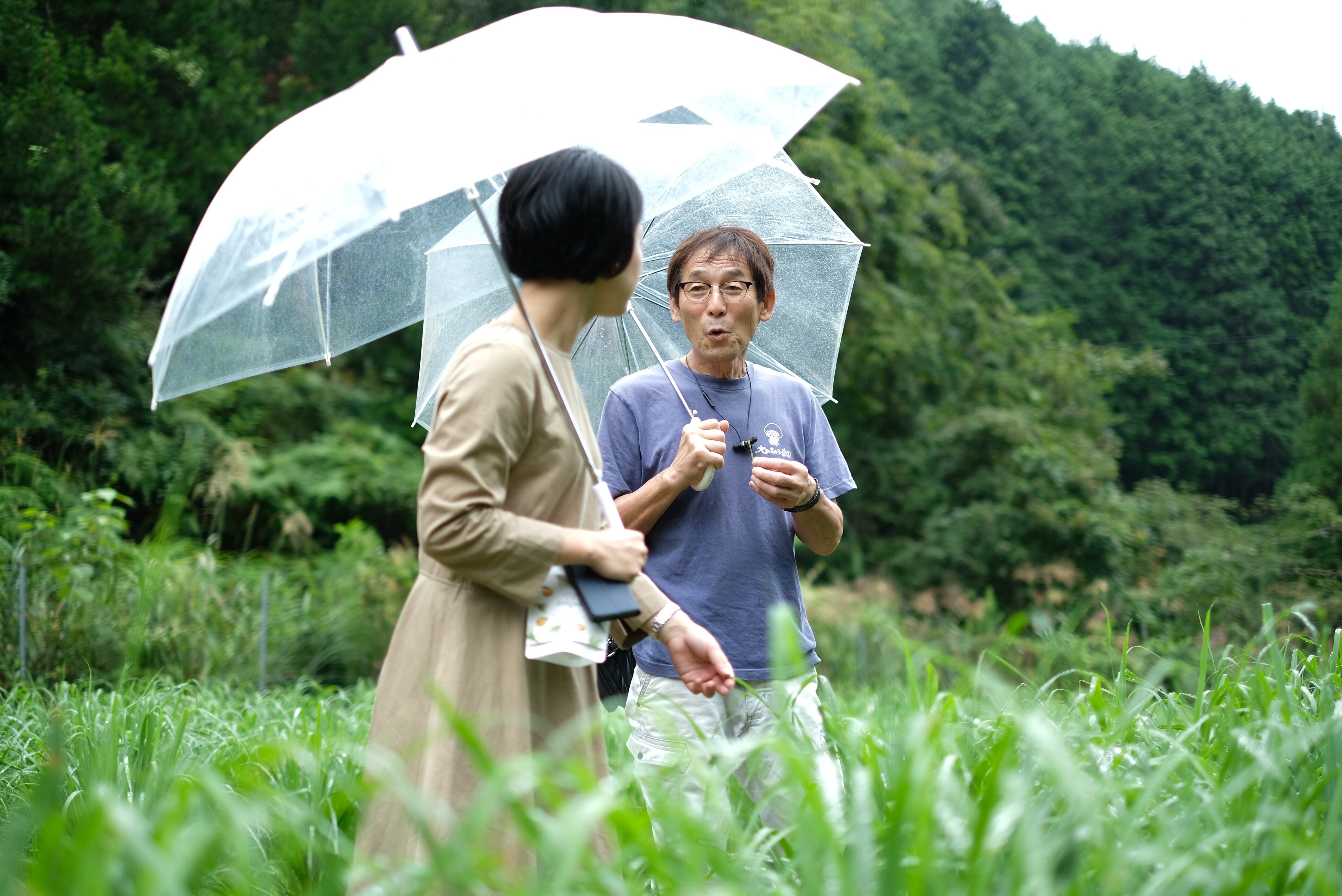 レモングラス生産者の北谷さん。