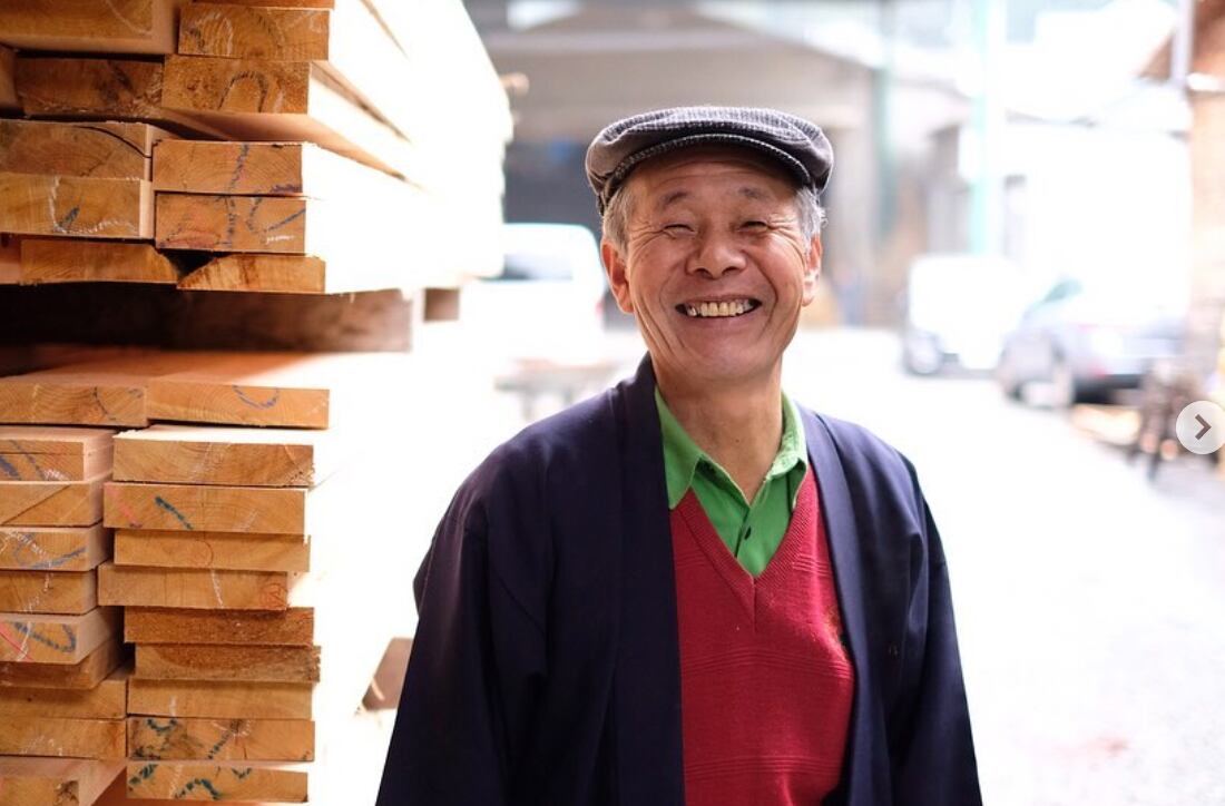 ひのき生産者の喜多製材所さん。