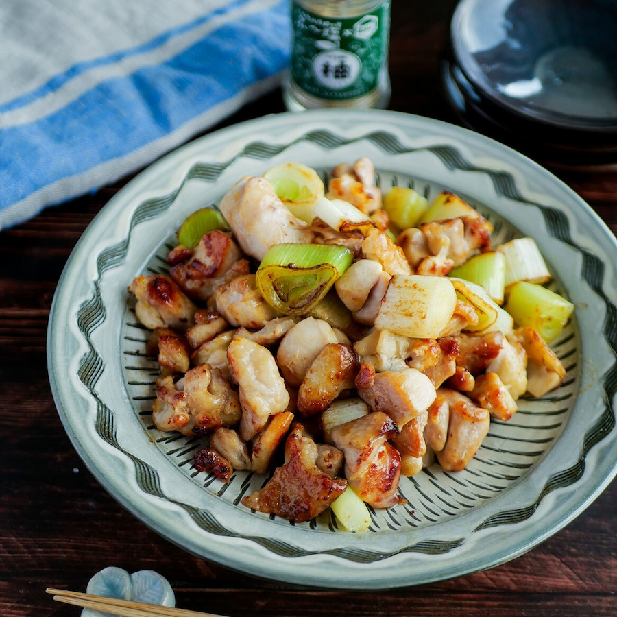 【和・レモン・柚子胡椒】鶏もも肉とねぎのコロ焼き