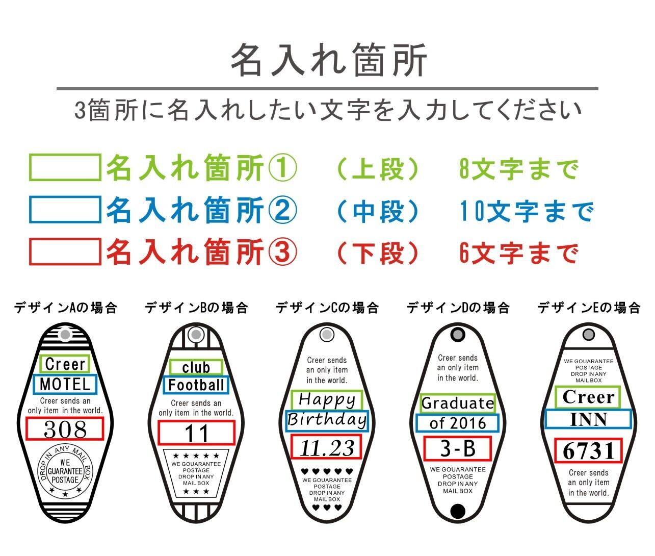 モーテルキーホルダー 越前リョーマ ※説明文を確認してください 名入れ モーテルキーホルダー オレンジマター｜オーダーメイド | 名