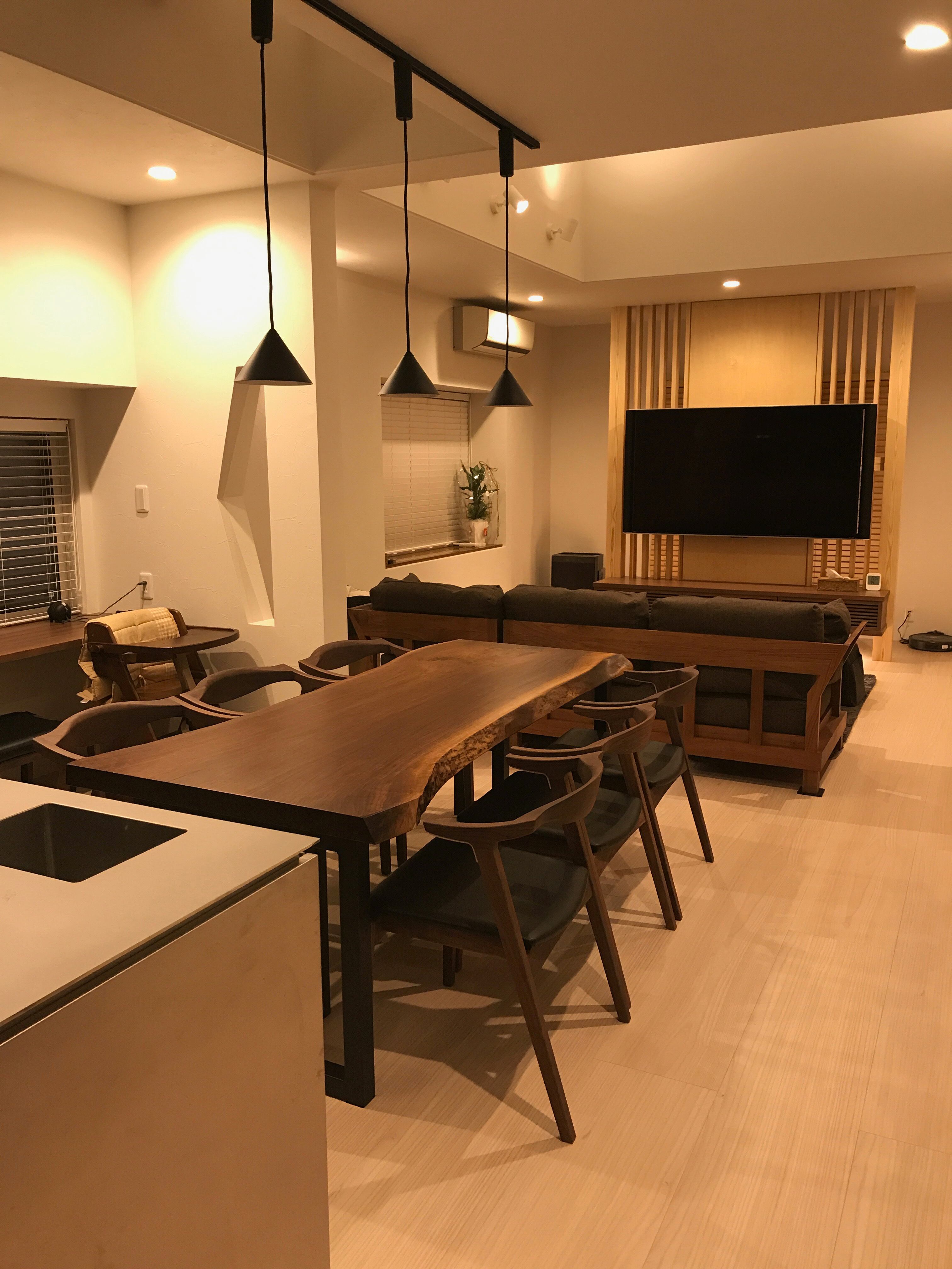 《納品事例》ウォールナット　一枚板