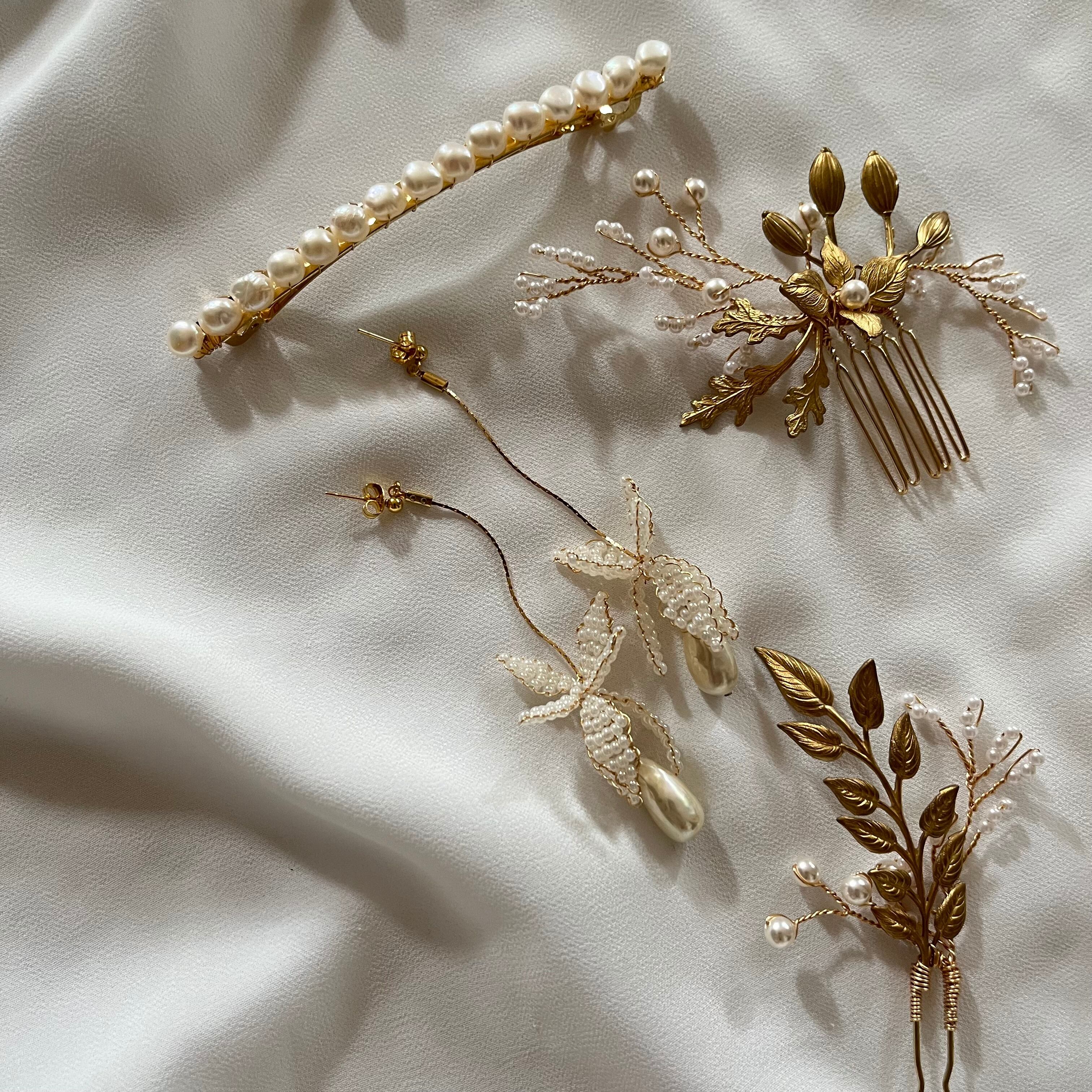 ヘアアクセサリーと合わせて