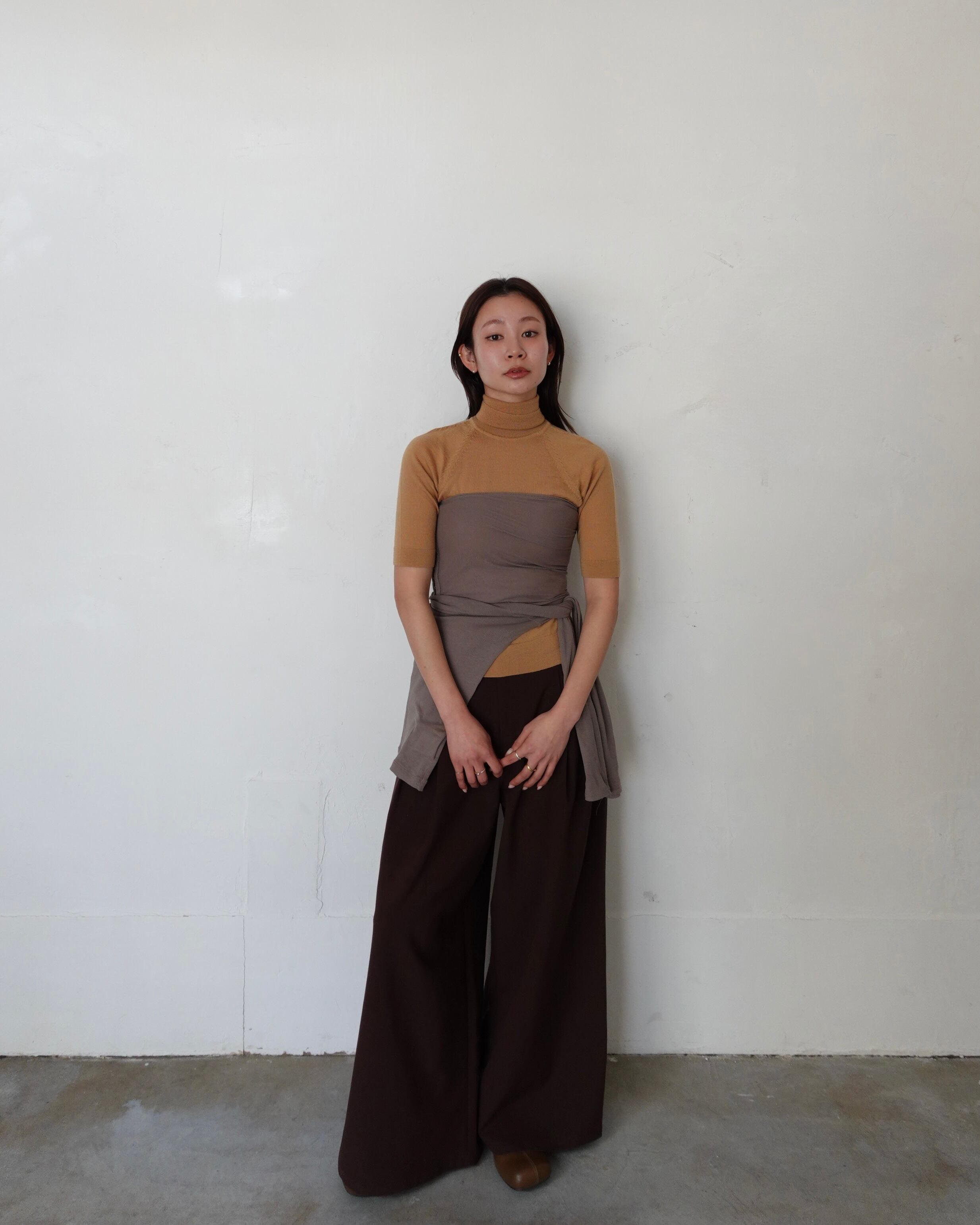 bustier set tops 【beige】 | quūi