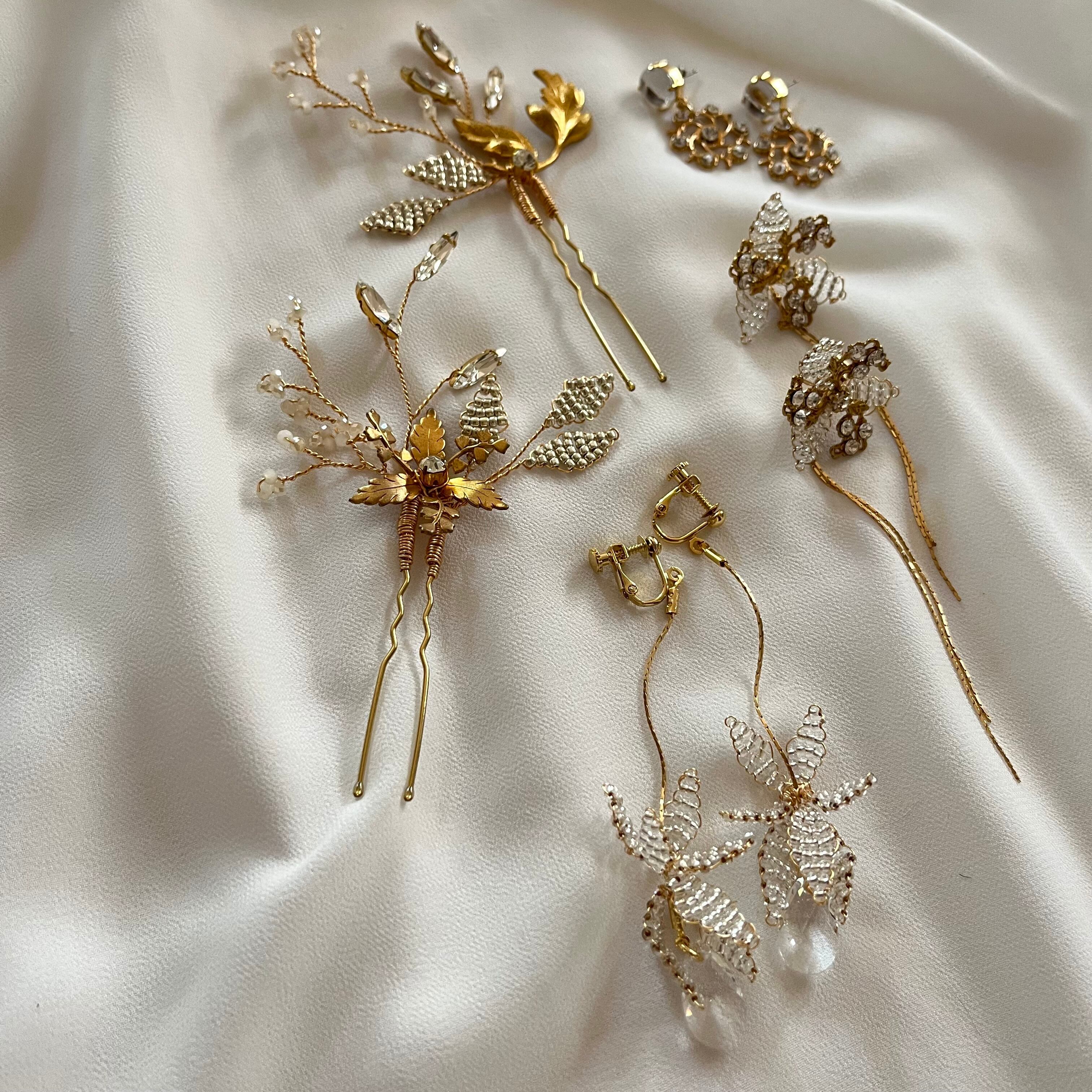 ヘアアクセサリーと合わせて