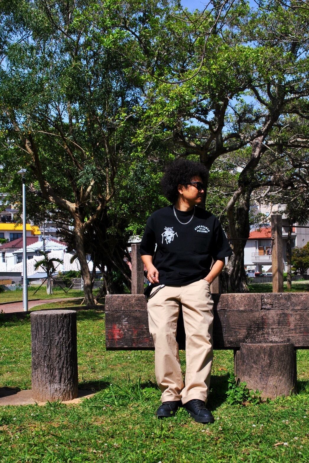 BLACK:164cmMサイズ着用