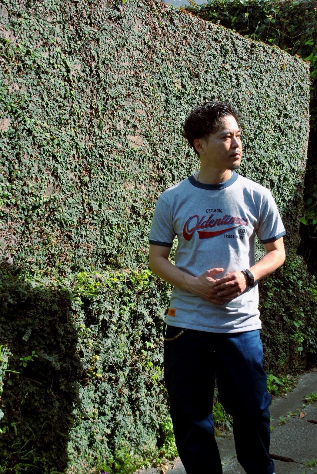 HEATHER GRAY×DENIM:168cmMサイズ着用