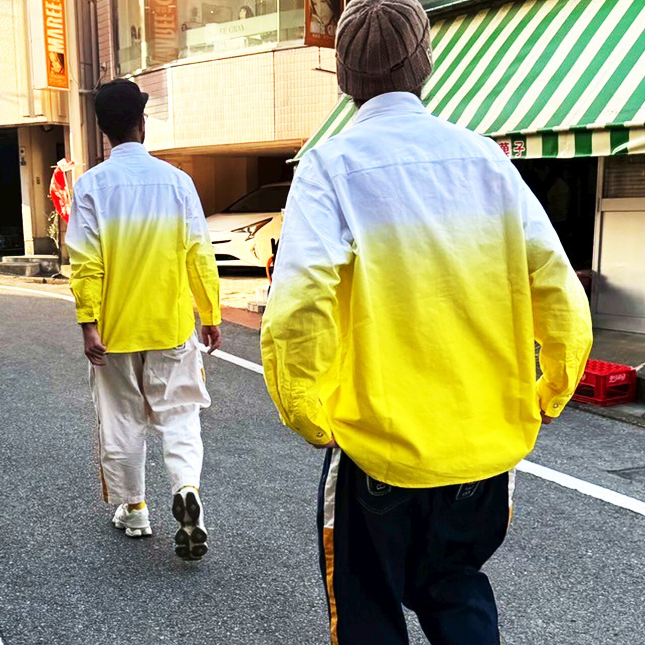 左：182cm：Mサイズ　右：18cm：Lサイズ