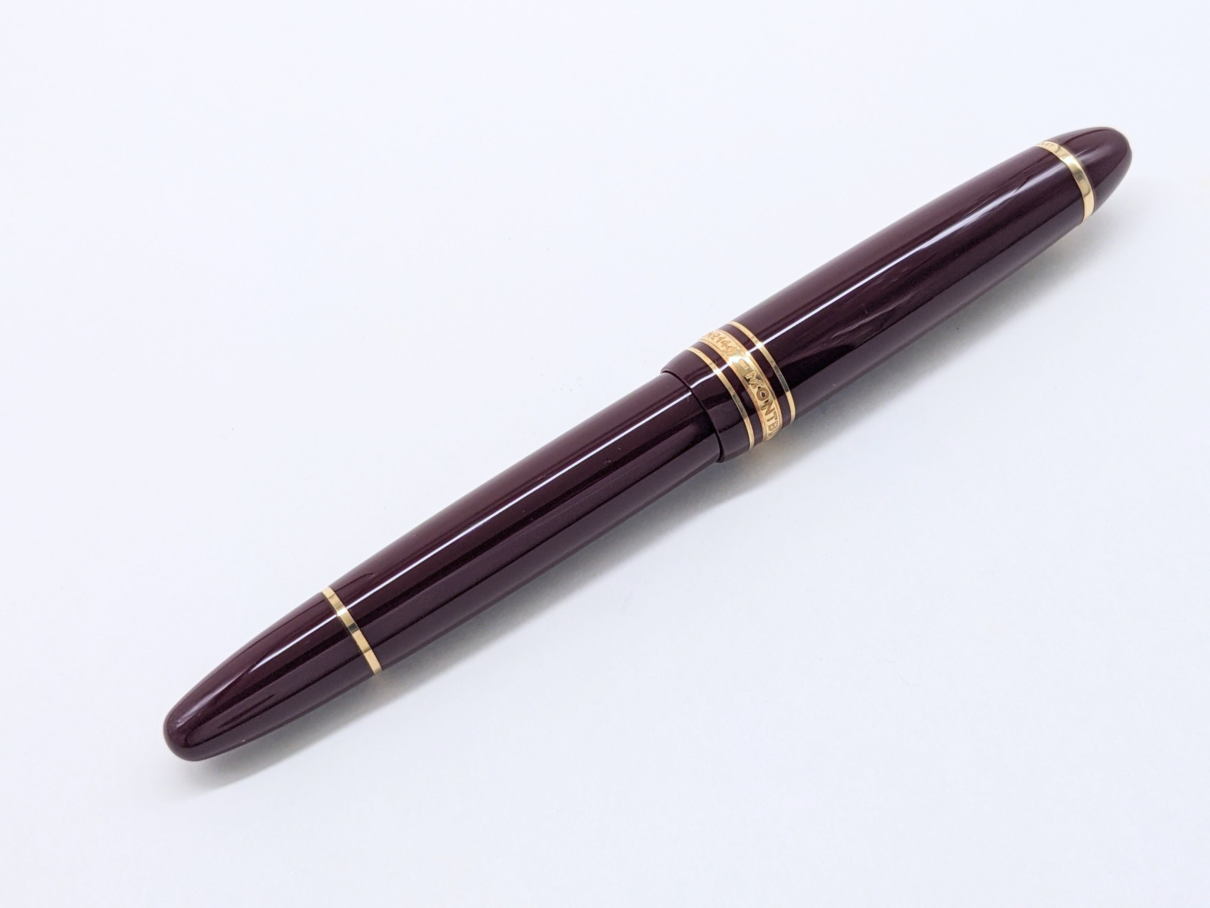 モンブラン　146　レアな極太字 90s モンブラン マイスターシュテュック 146 ボルドー MONTBLANC