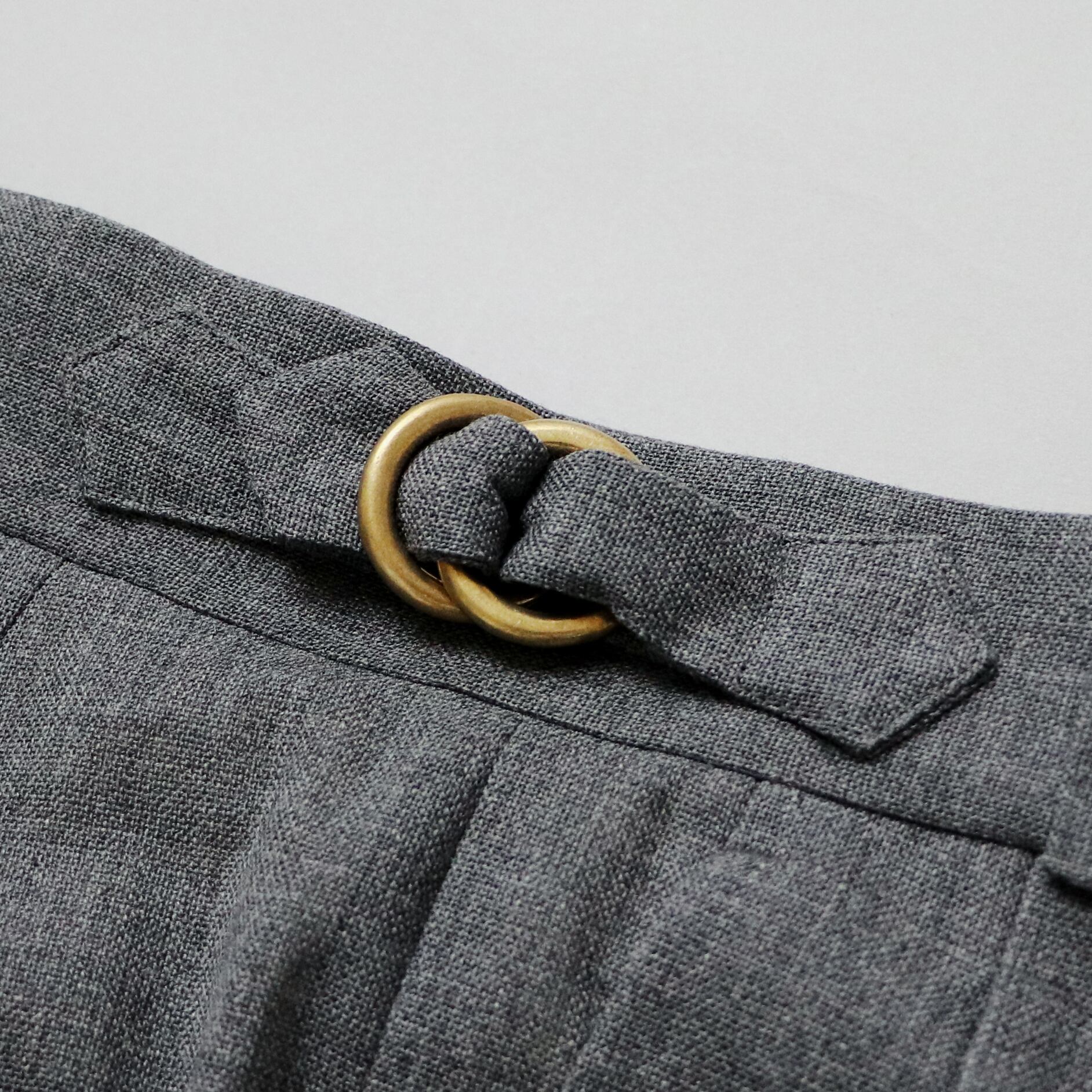 真鍮ダブルリングバックル（脇尾錠）