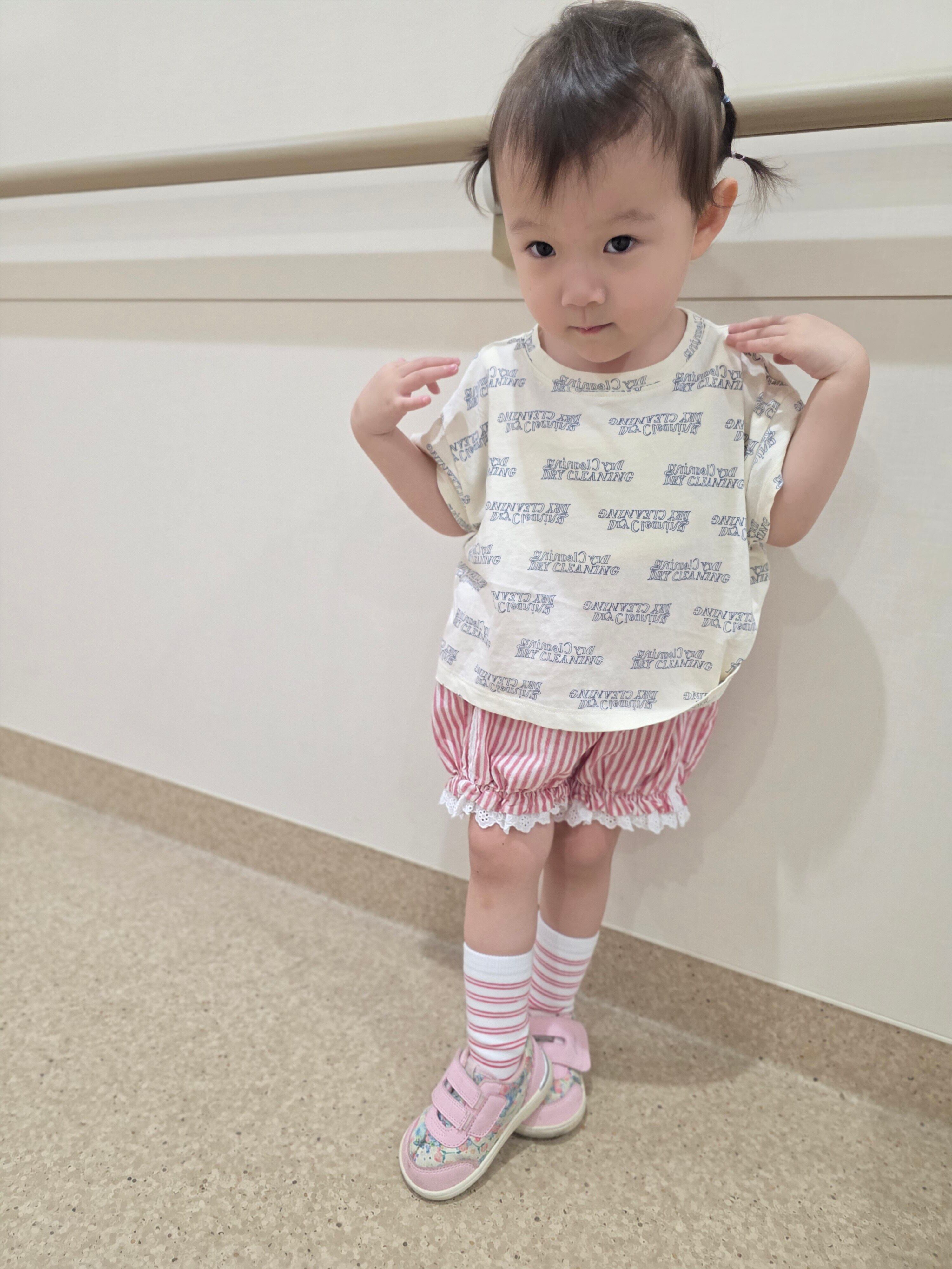 おはなちゃん3y1m 87cm/11.9kg M着用