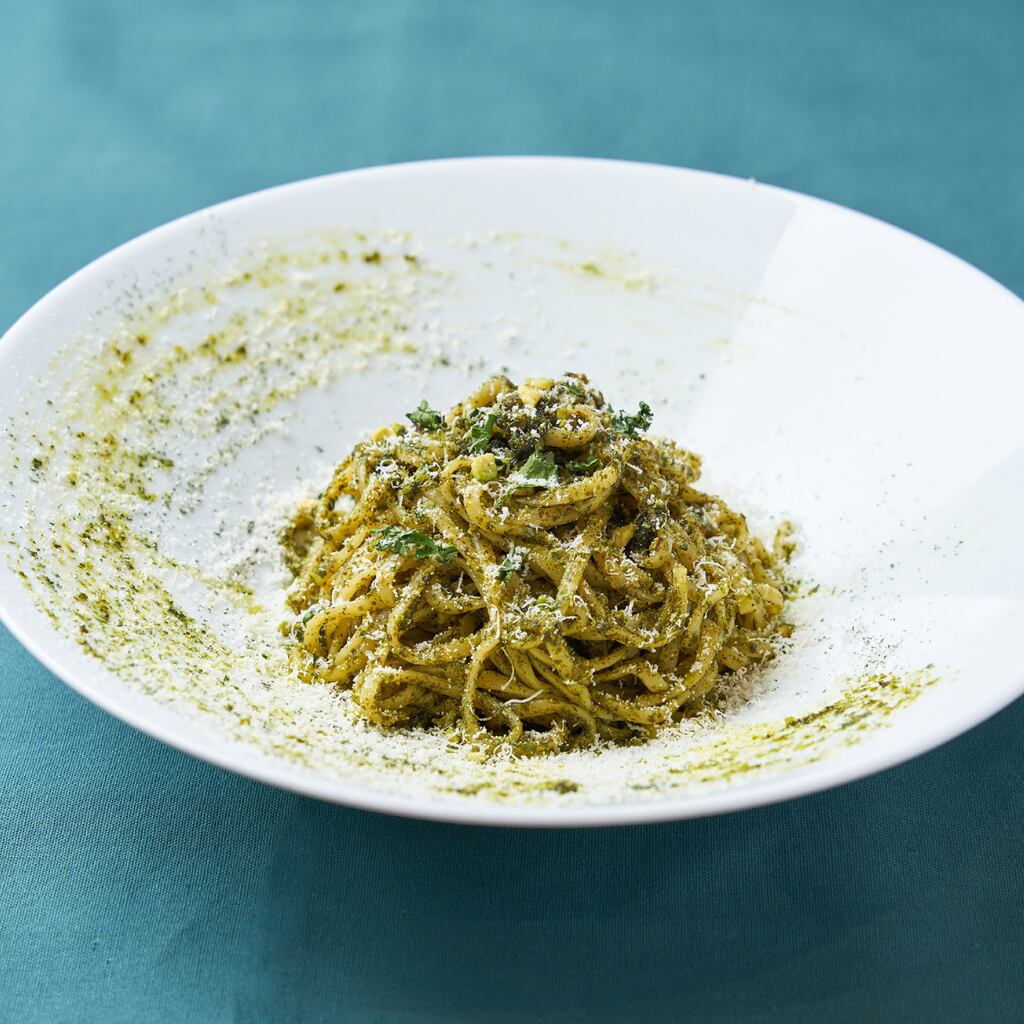 パスタに絡めてジェノベーゼ風に