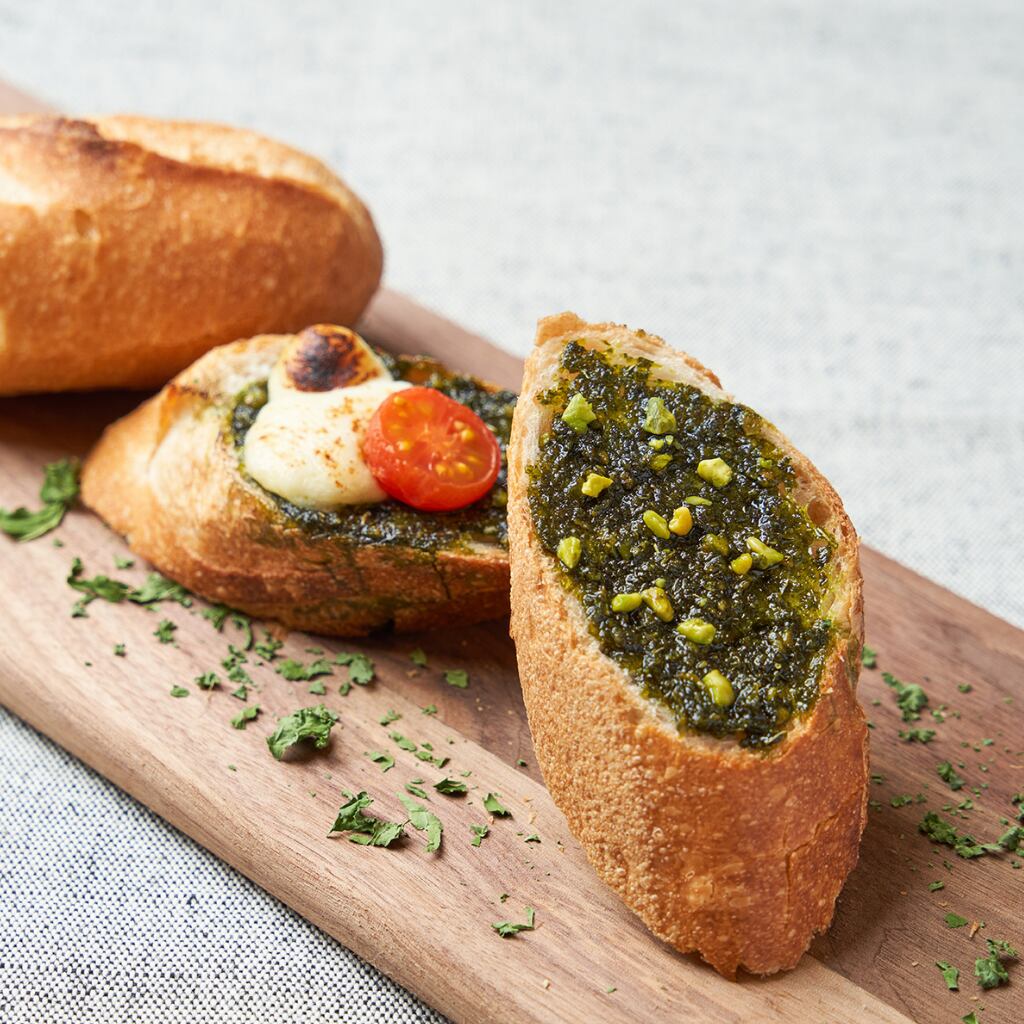 バケットに塗って