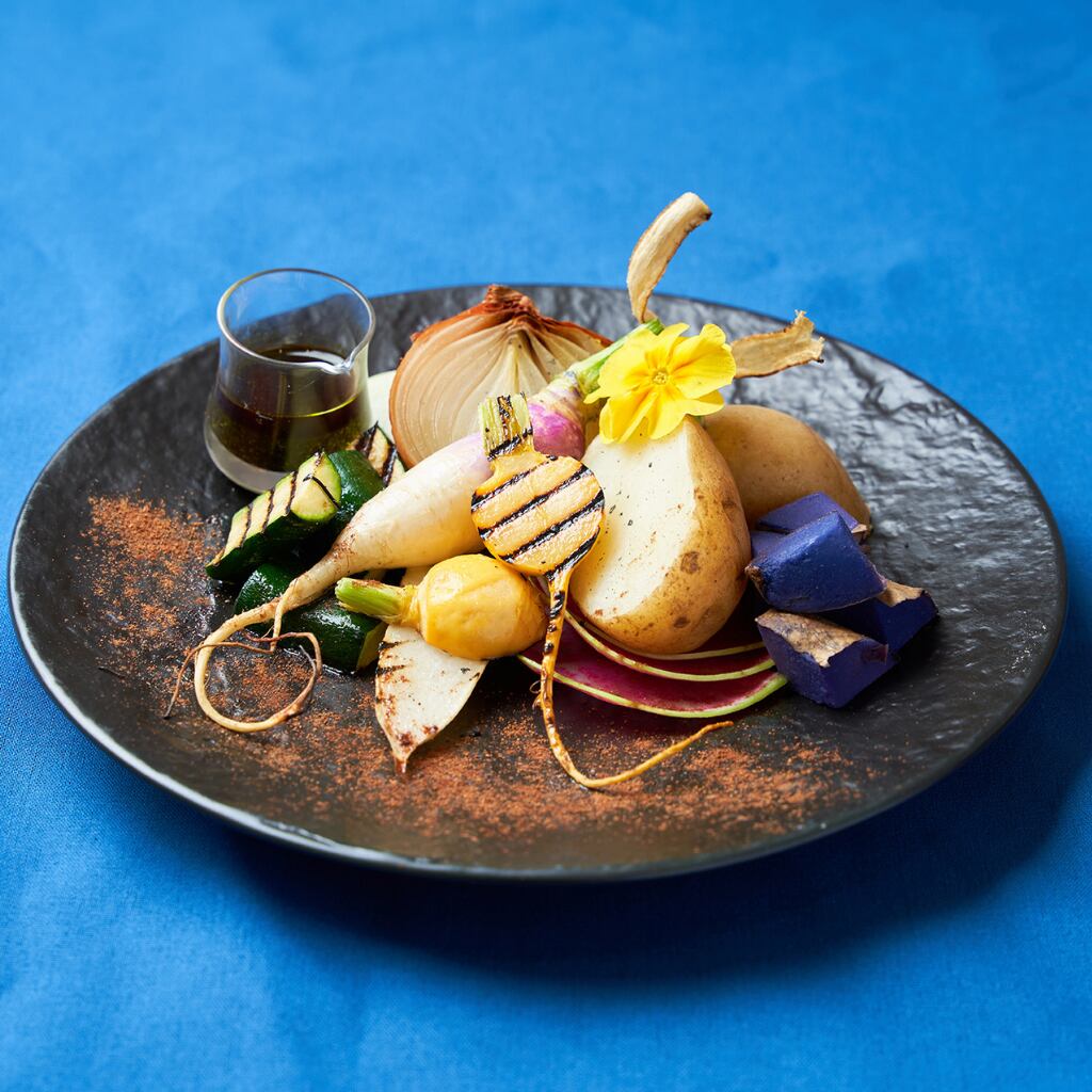 グリルした野菜につけて