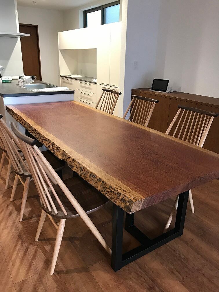 《納品事例》ブビンガ　一枚板