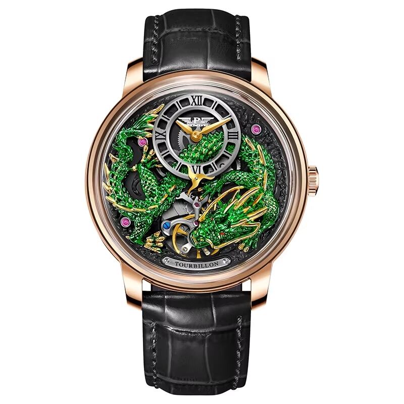 ゴールド＆グリーン青龍：ブラックベルト