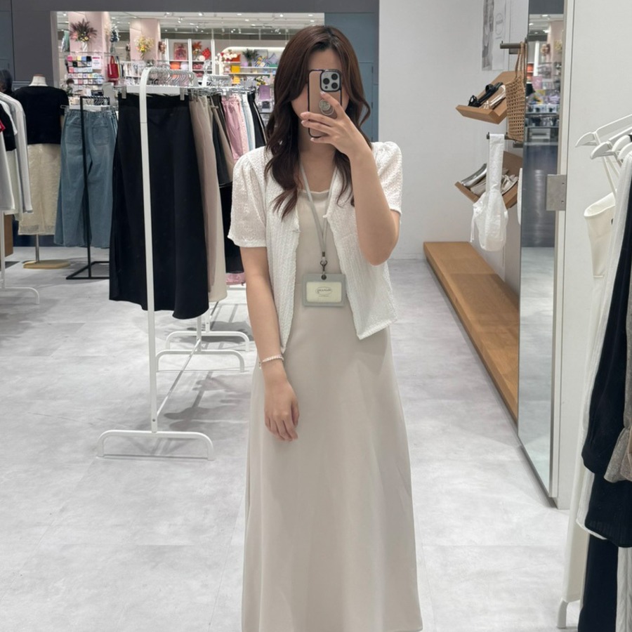 160cm ベージュ F着用