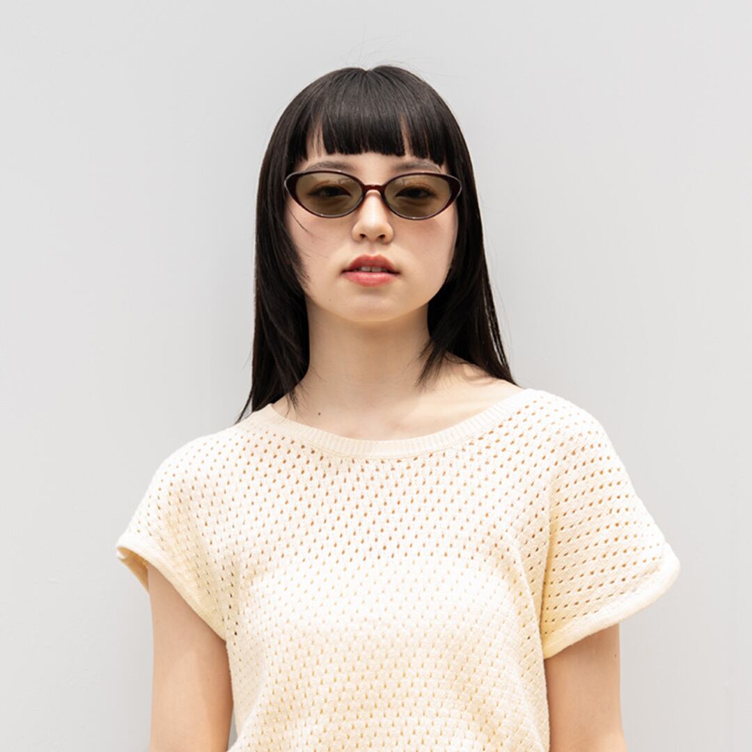 ブラウンフレーム×フカミドリレンズ