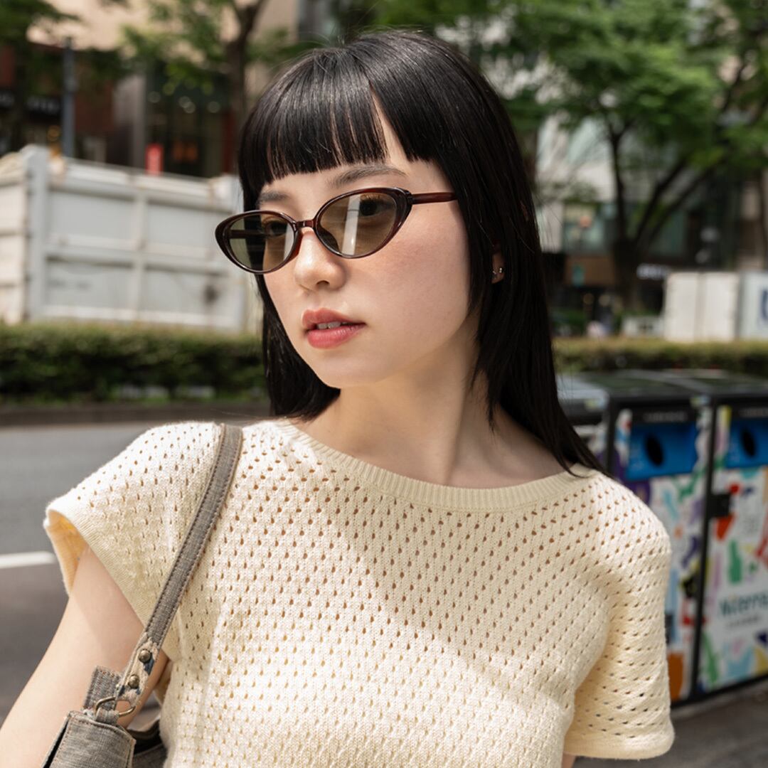 ブラウンフレーム×フカミドリレンズ