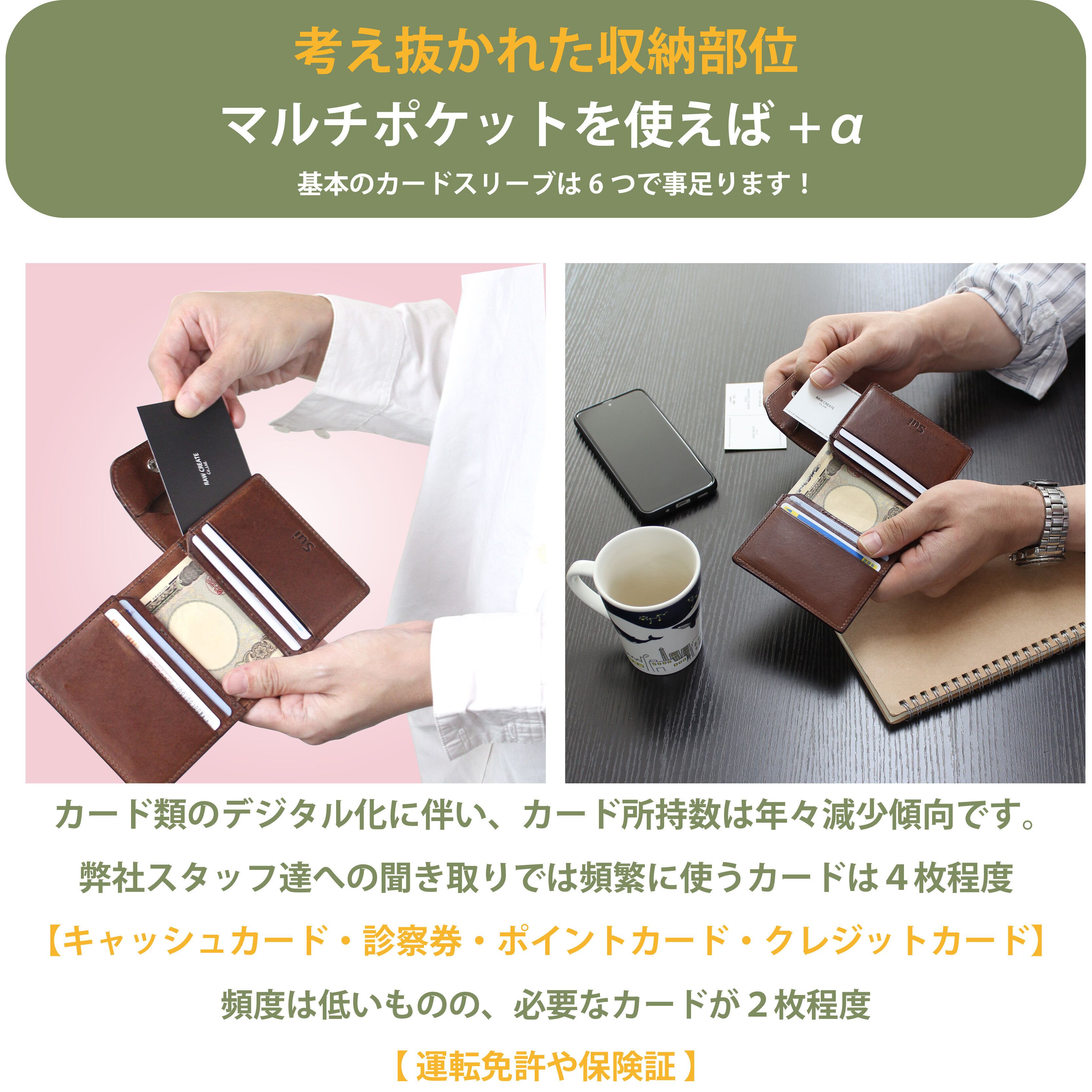 マルチポケットの説明