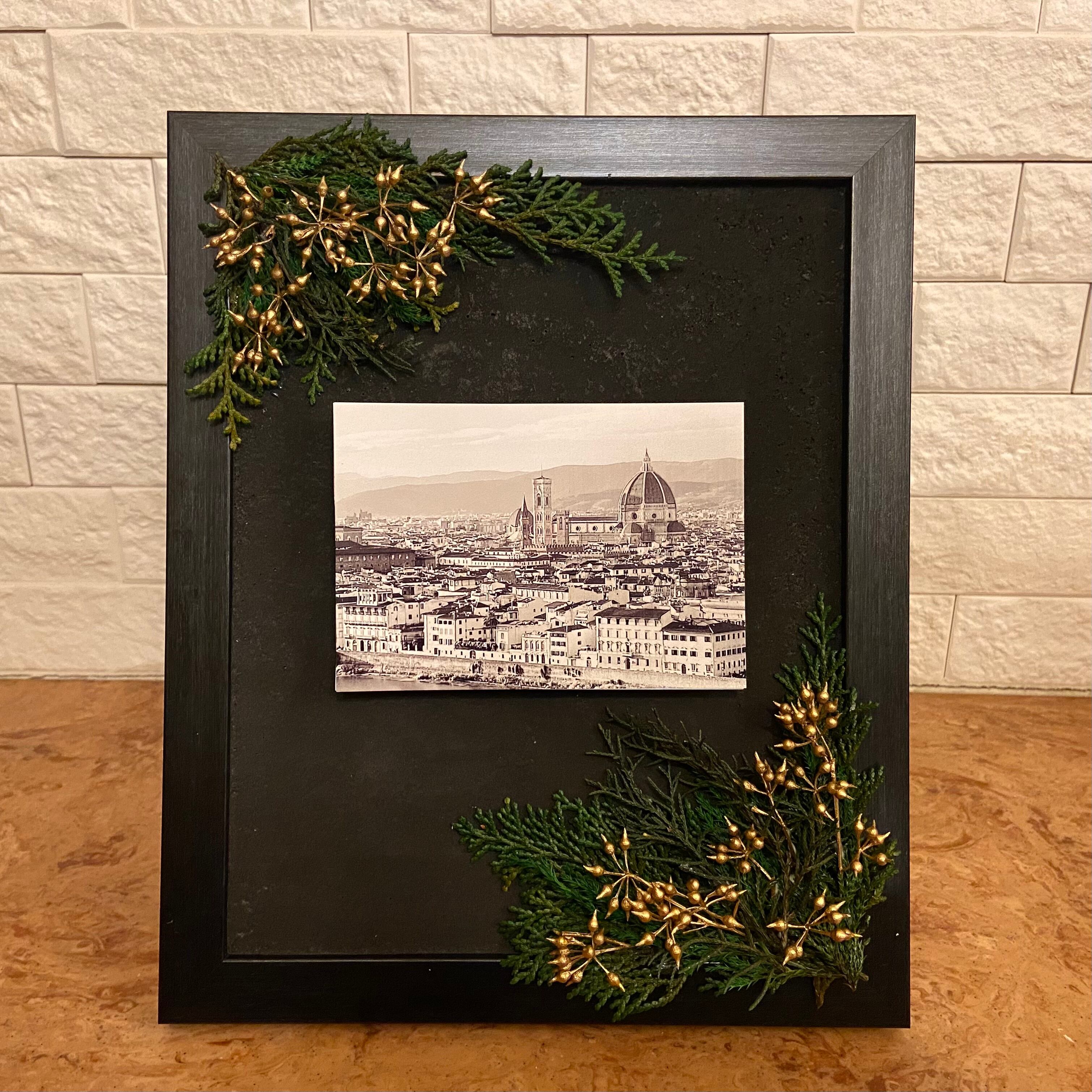 写真とプリザーブドグリーン