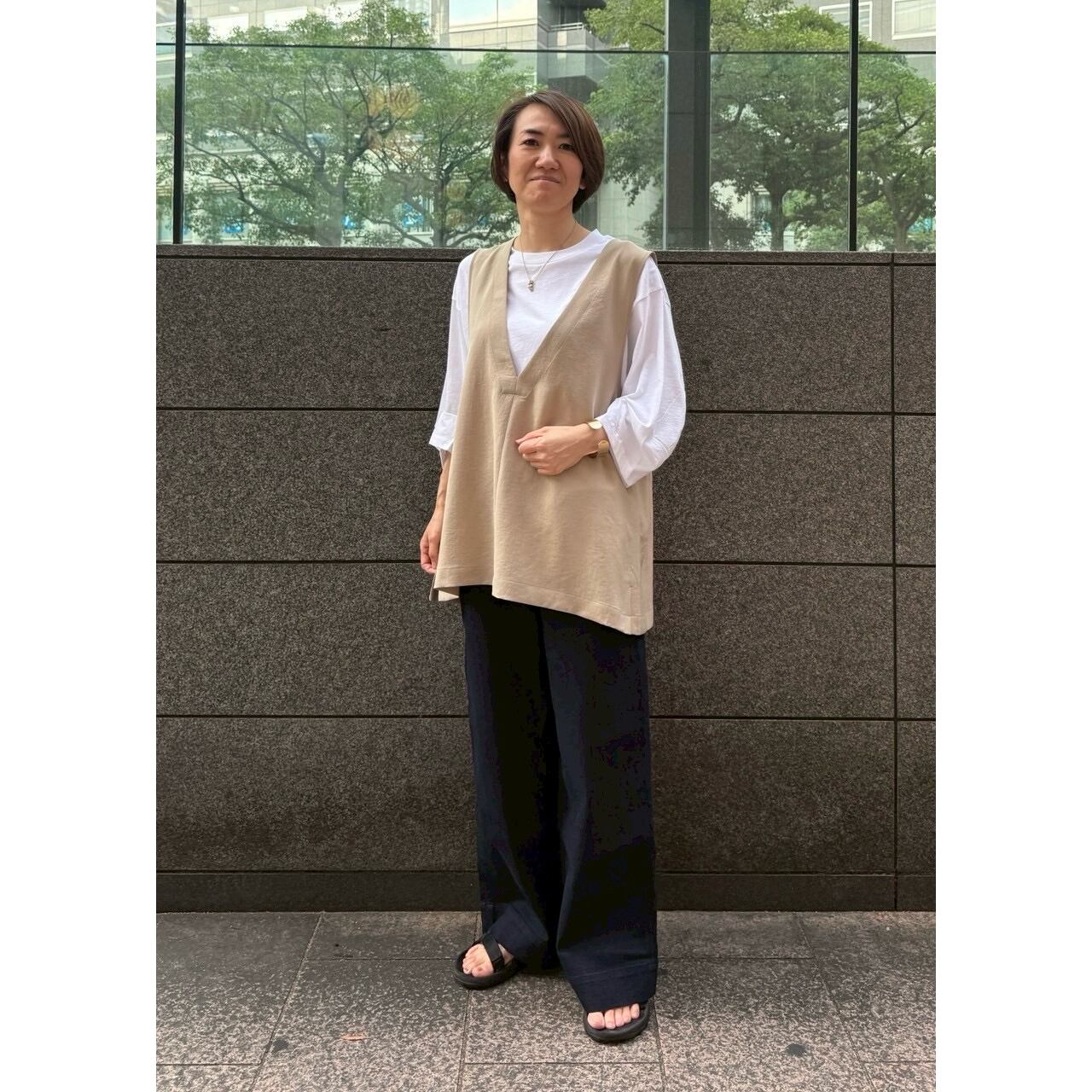 福岡店  154cm  /  着用カラー WHITE