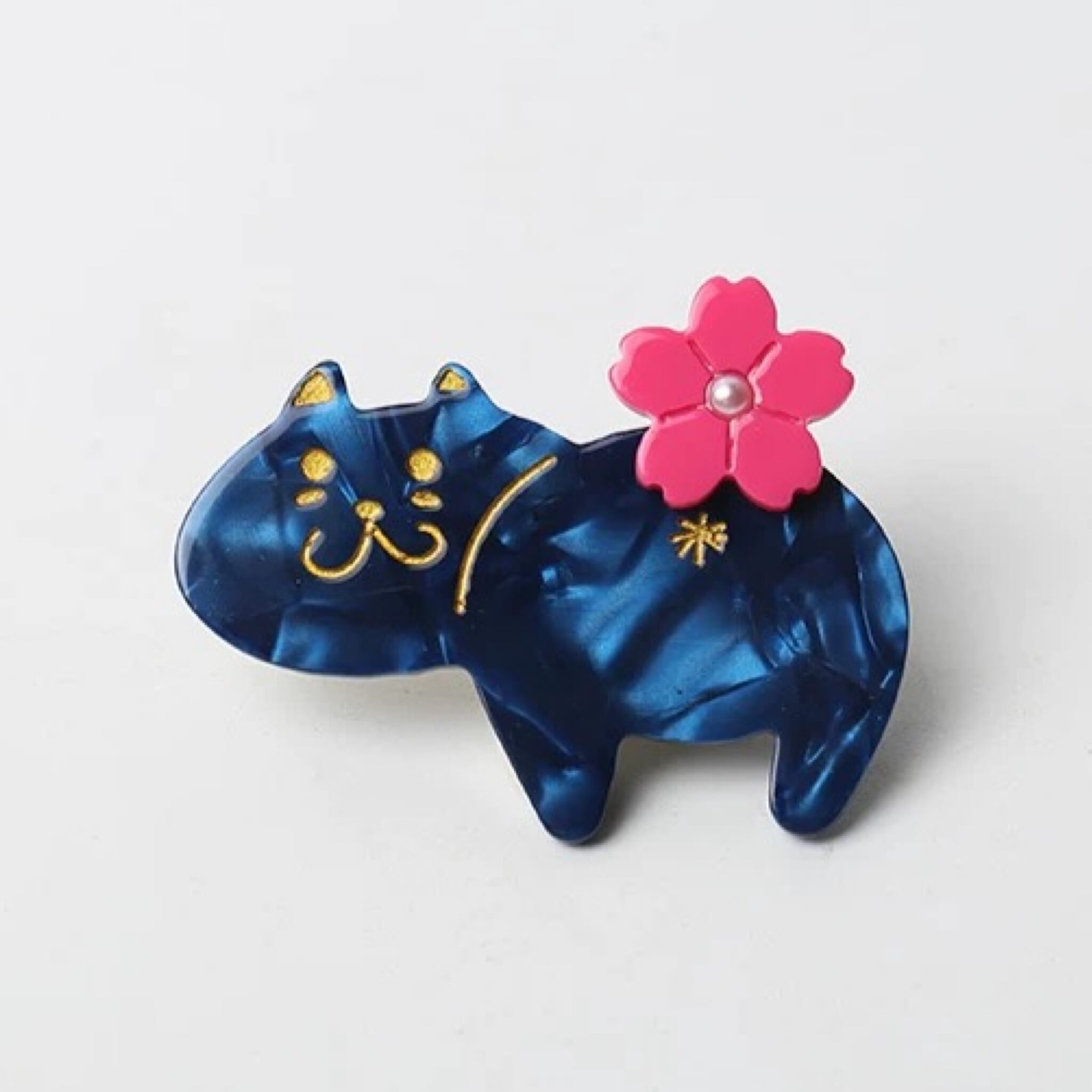 猫　黒猫　ブラック　ヘアピン　ヘアアクセサリー　ヘアクリップ 猫 ヘアピン ヘアクリップ ブラック - メルカリ