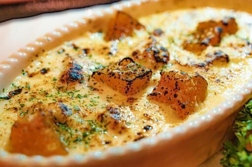 カボチャのグラタン