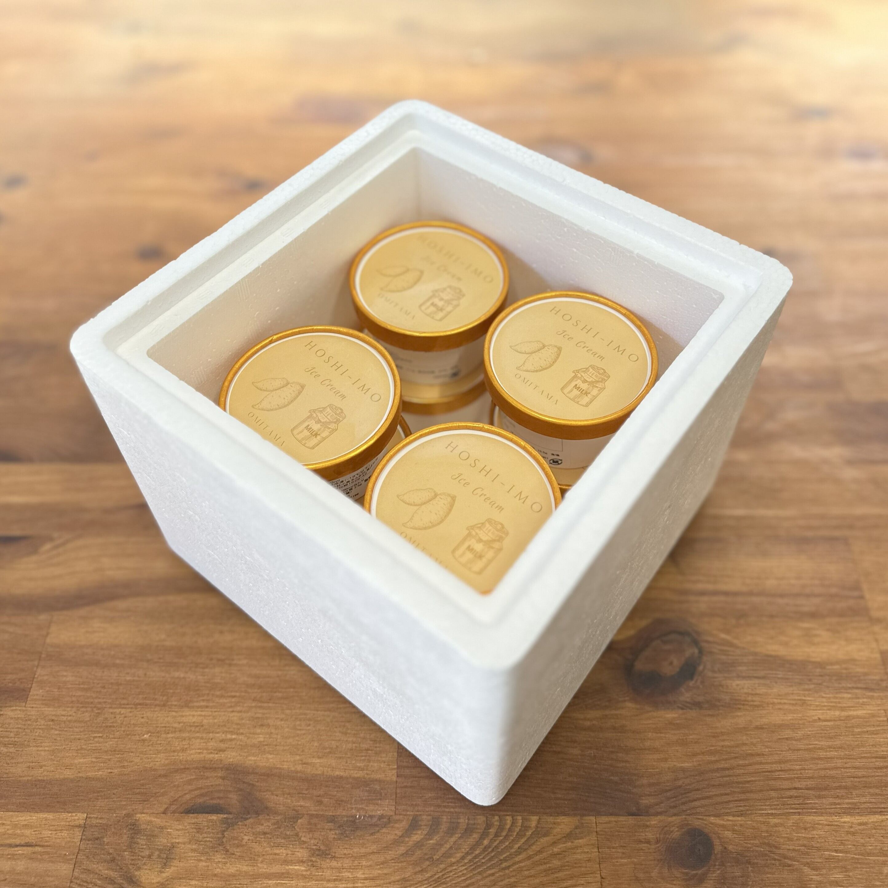 専用箱に入れて冷凍便でお届け