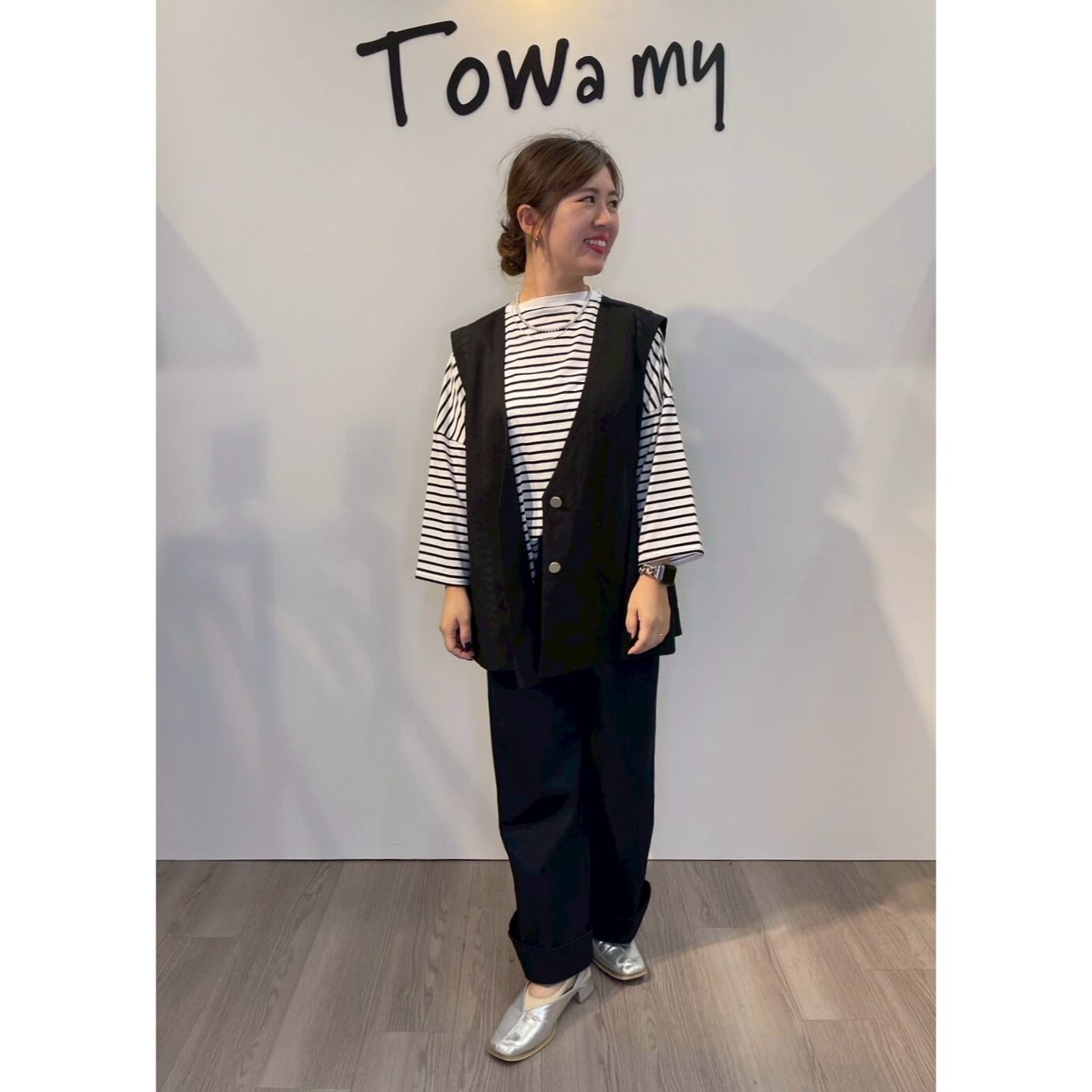 新宿店  148cm  /  着用カラー オフ×ブラック