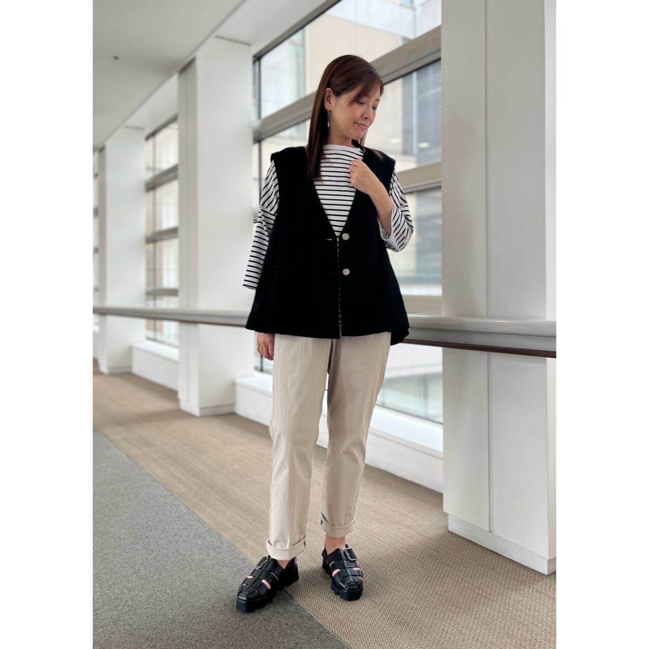 熊本店  159cm  /  着用カラー オフ×ブラック