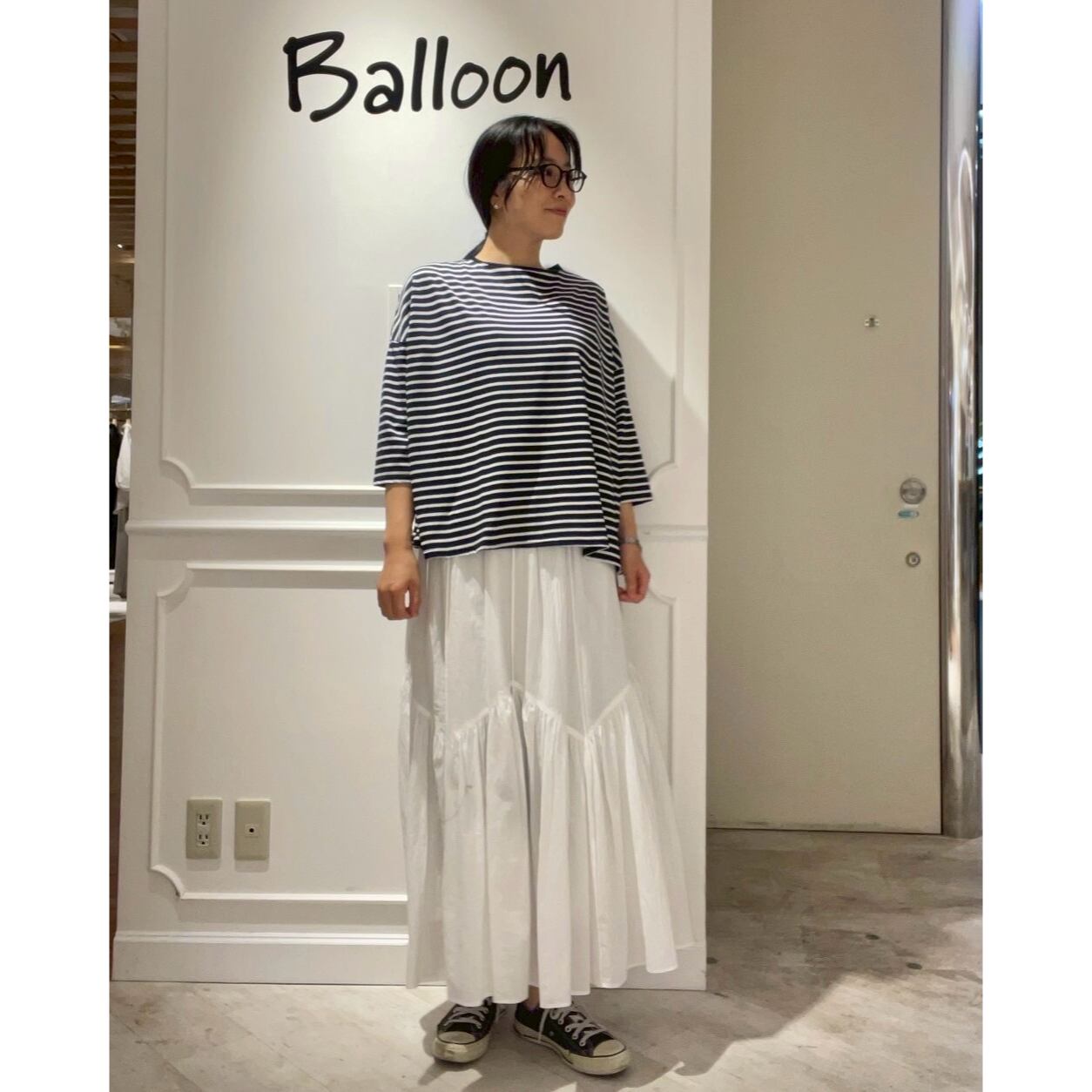 千葉店  168cm  /  着用カラー ネイビー×オフ