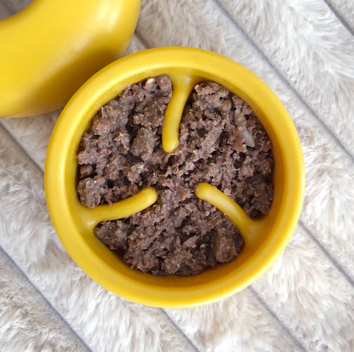 【早食い防止】 ウエットフードなどを詰めて、食べる速度を和らげ、窒息を軽減するのに役立ちます。