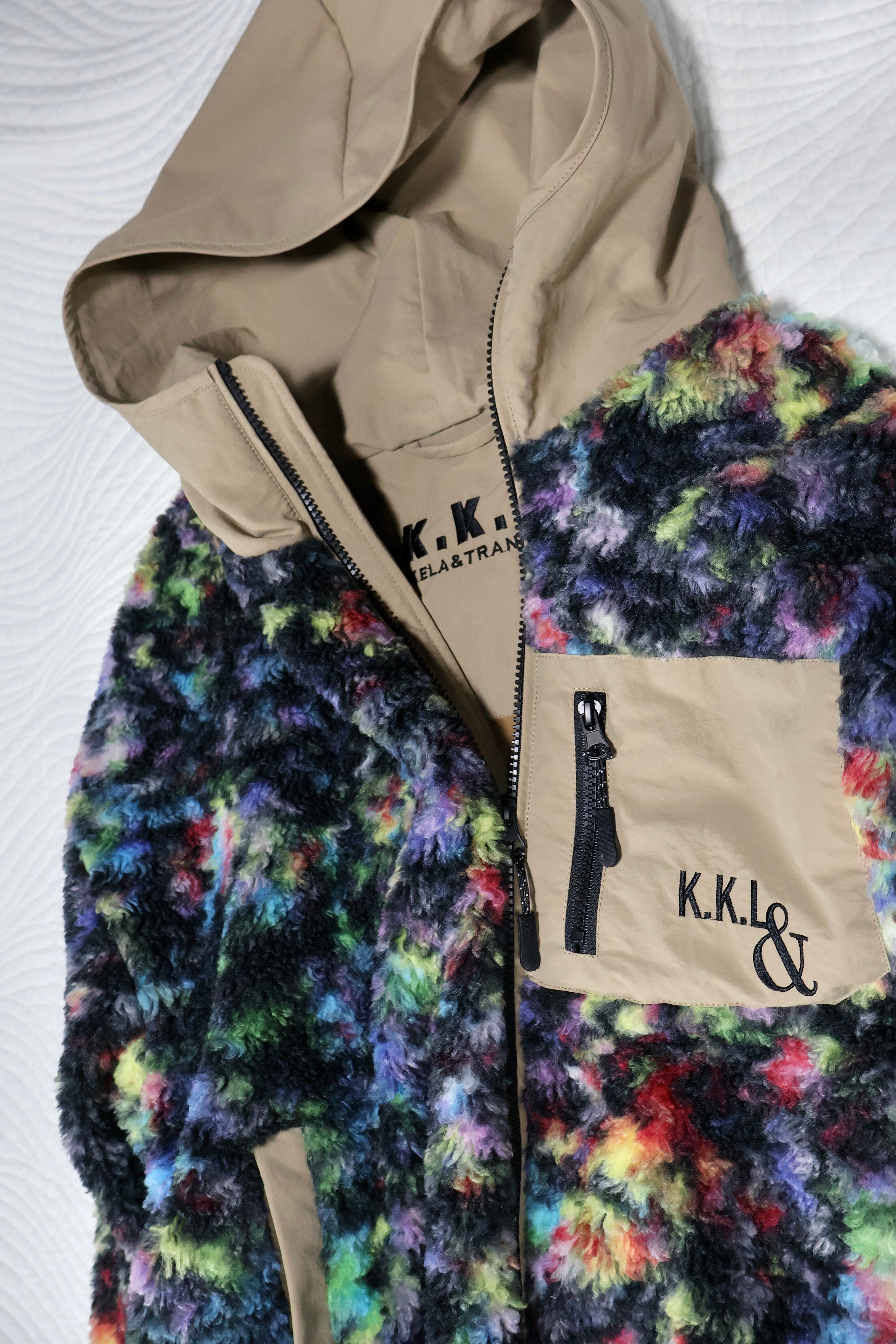 NEW！サイケ柄ボア×ナイロンフードZIPブルゾン【12506-286-20】2025AW