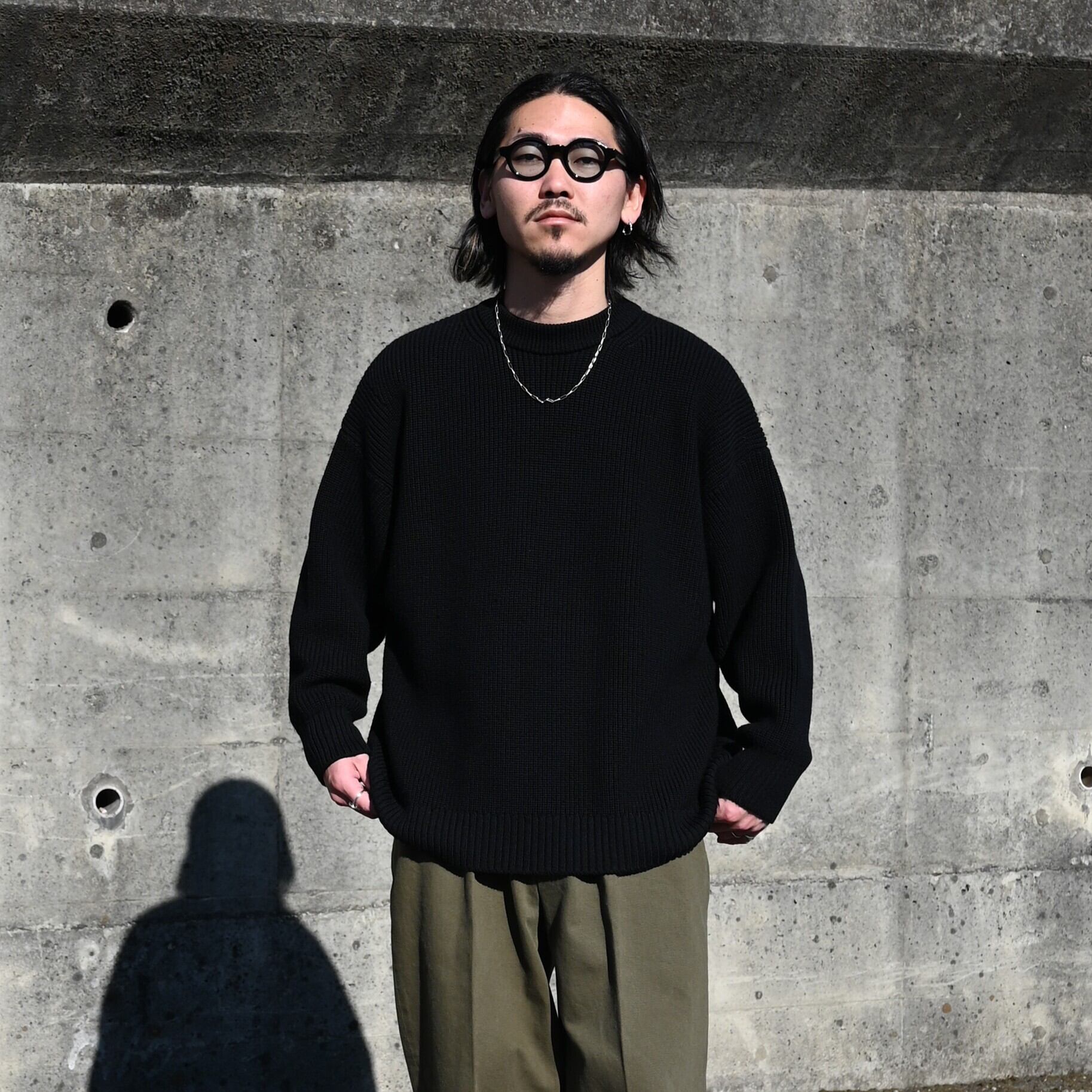 【美品】ブリーフィング MERINO WOOL CREW NECK KNIT M MERINO WOOL CREWNECK KNIT – THE DAY
