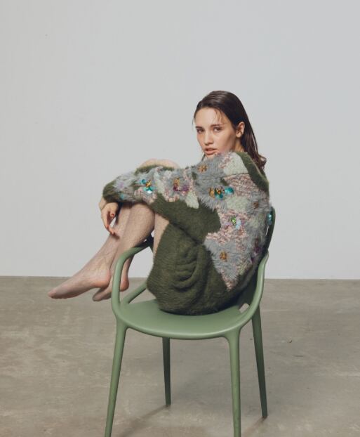 COEL花柄ビジューシャギーカーディガン185304042 | LIFE TIME PIYOKO