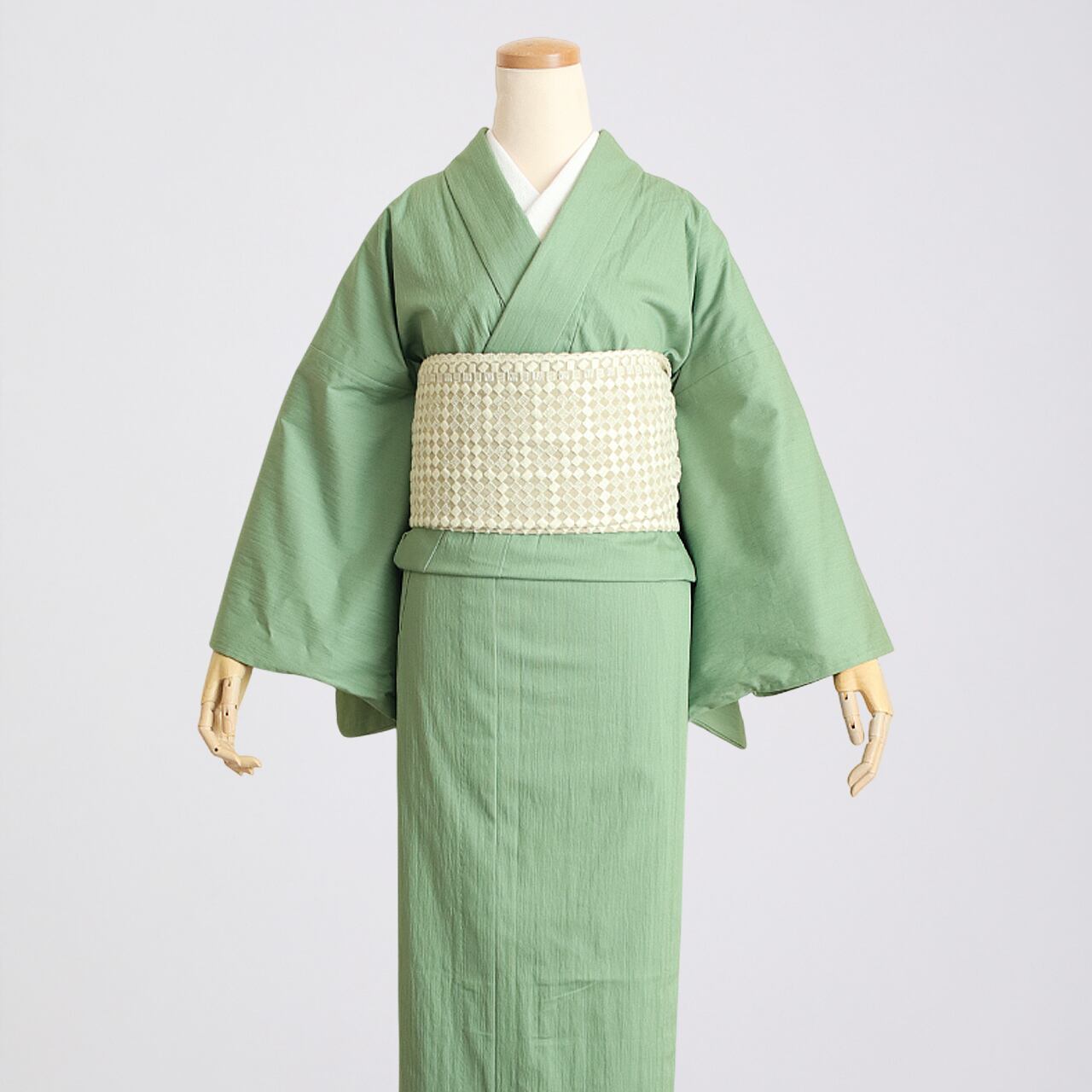 IKS deux カラーデニム着物 ミントグリーン