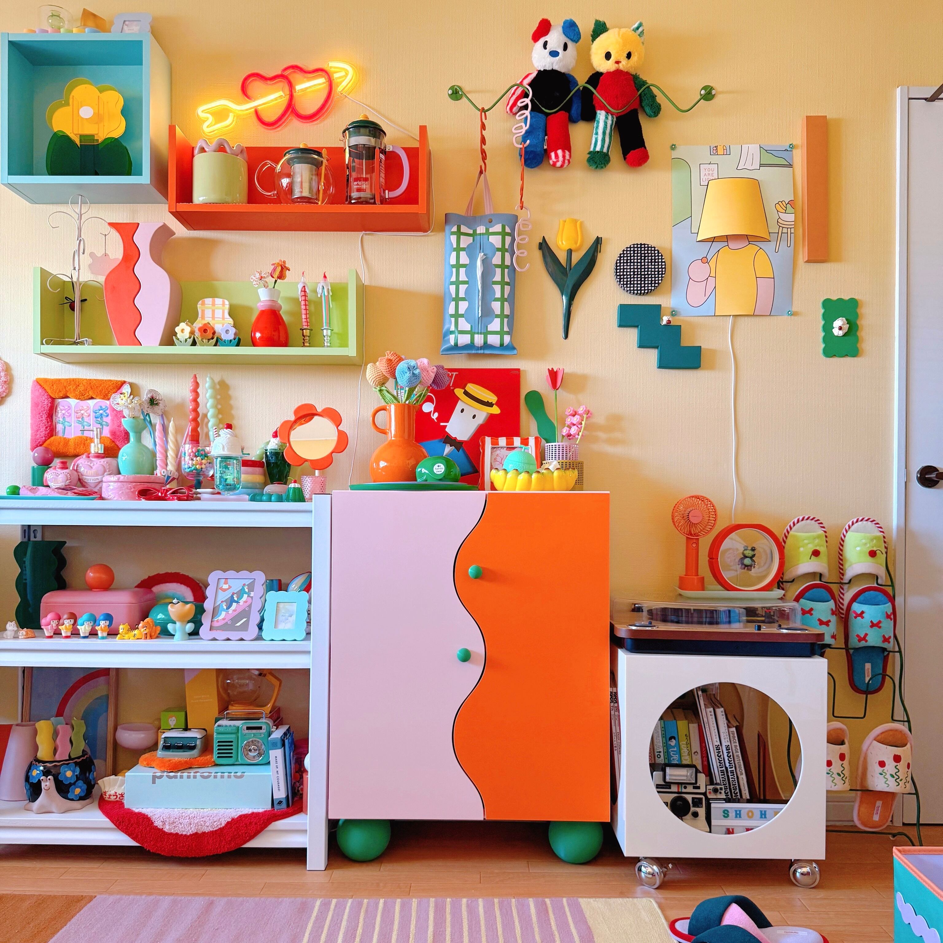 左→K6524 右→K6505　つまみ、脚→green(@sun_0116)