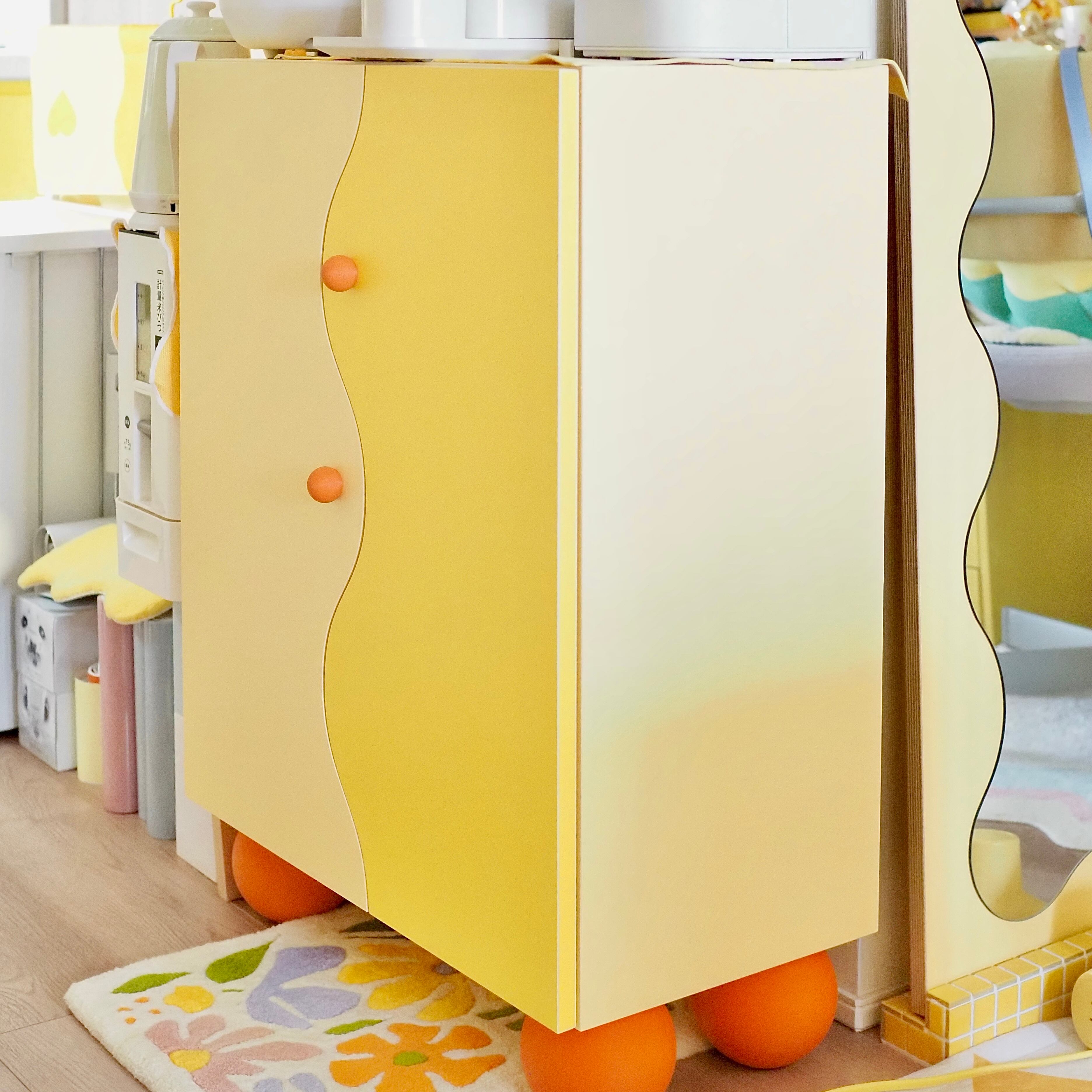 左→K6500　右→K6501　つまみ、脚→orange(@waka._.naa)