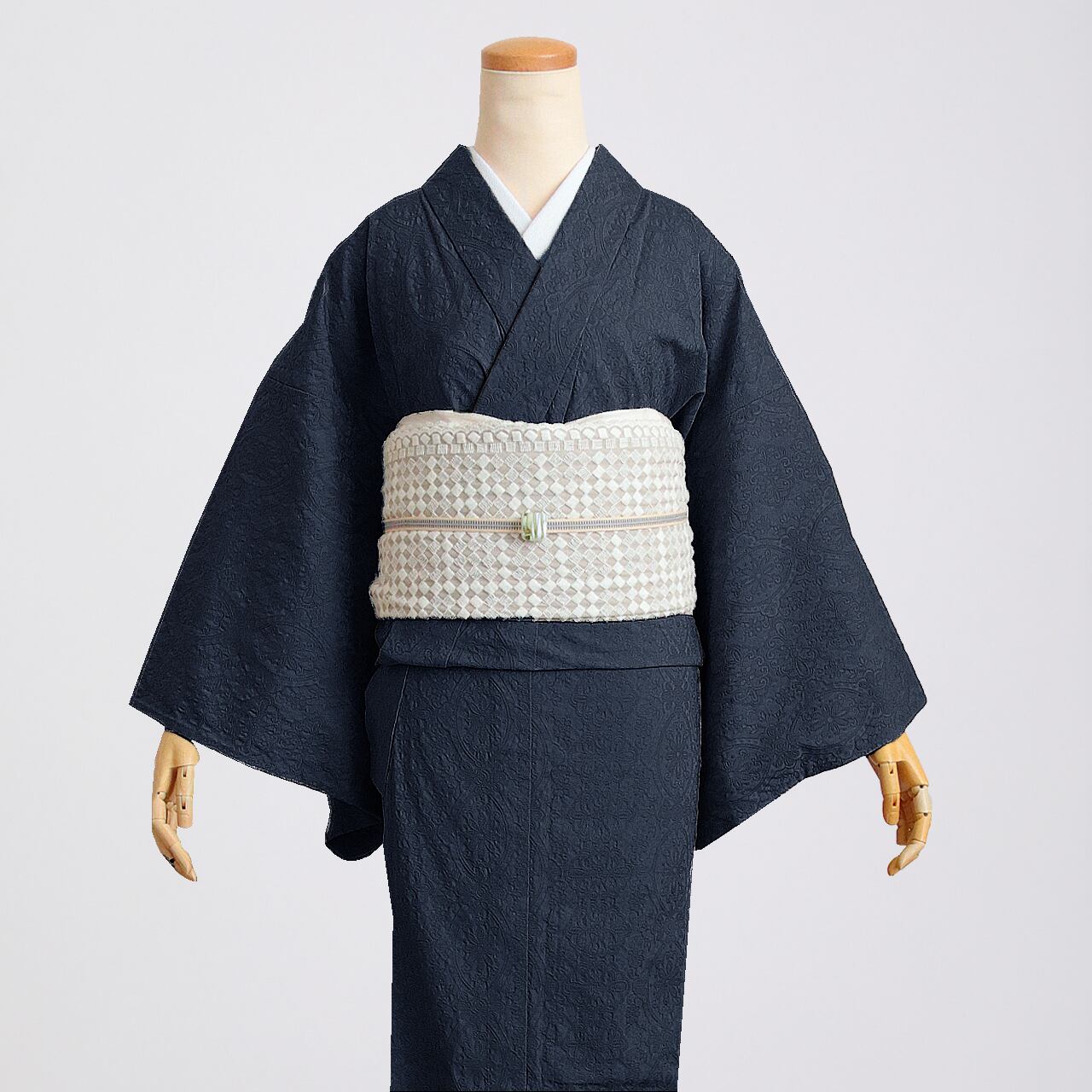 IKS deux バティックジャガード ストレッチ ネイビー